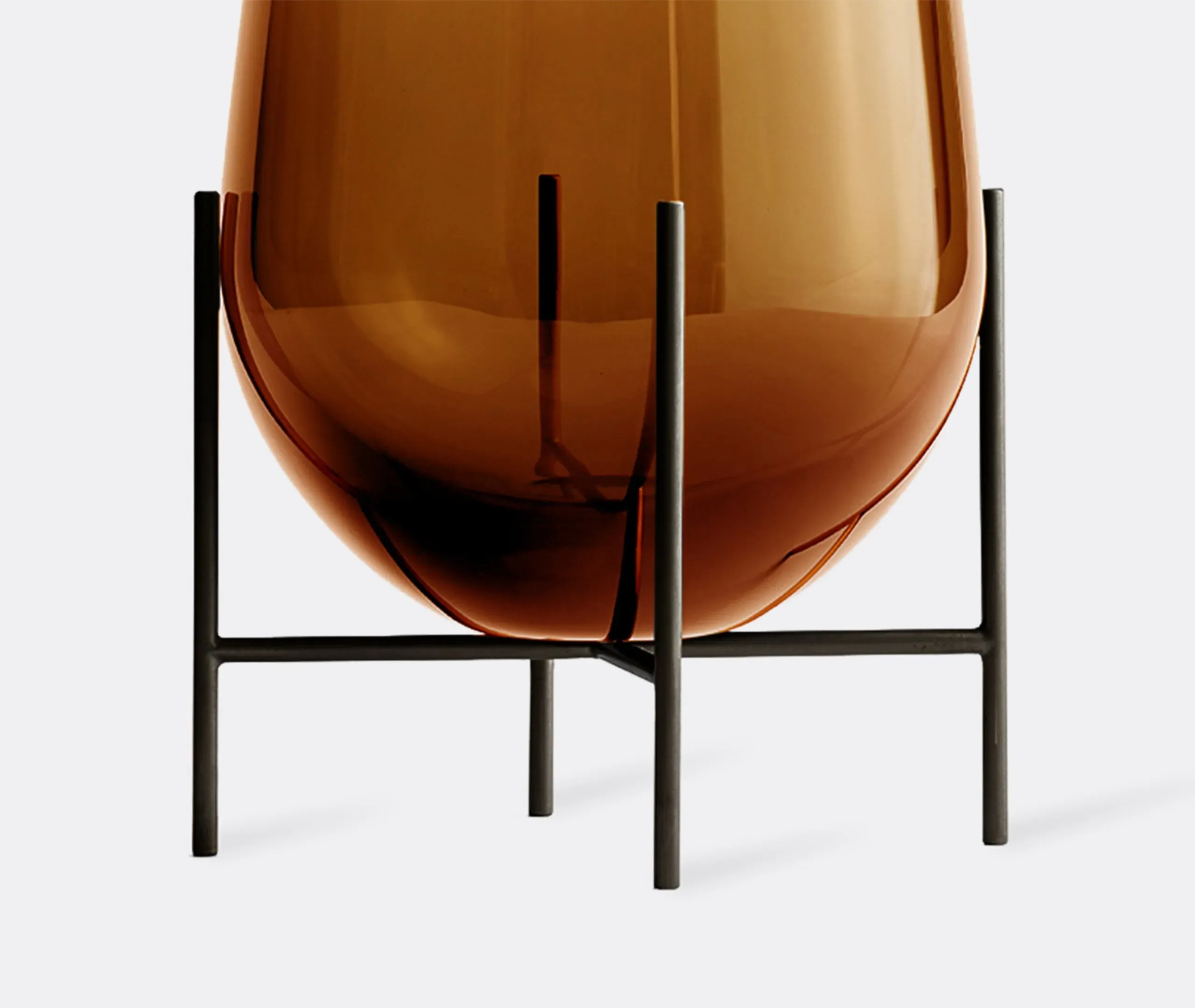 Small Stilt Vase - Amber, Glass