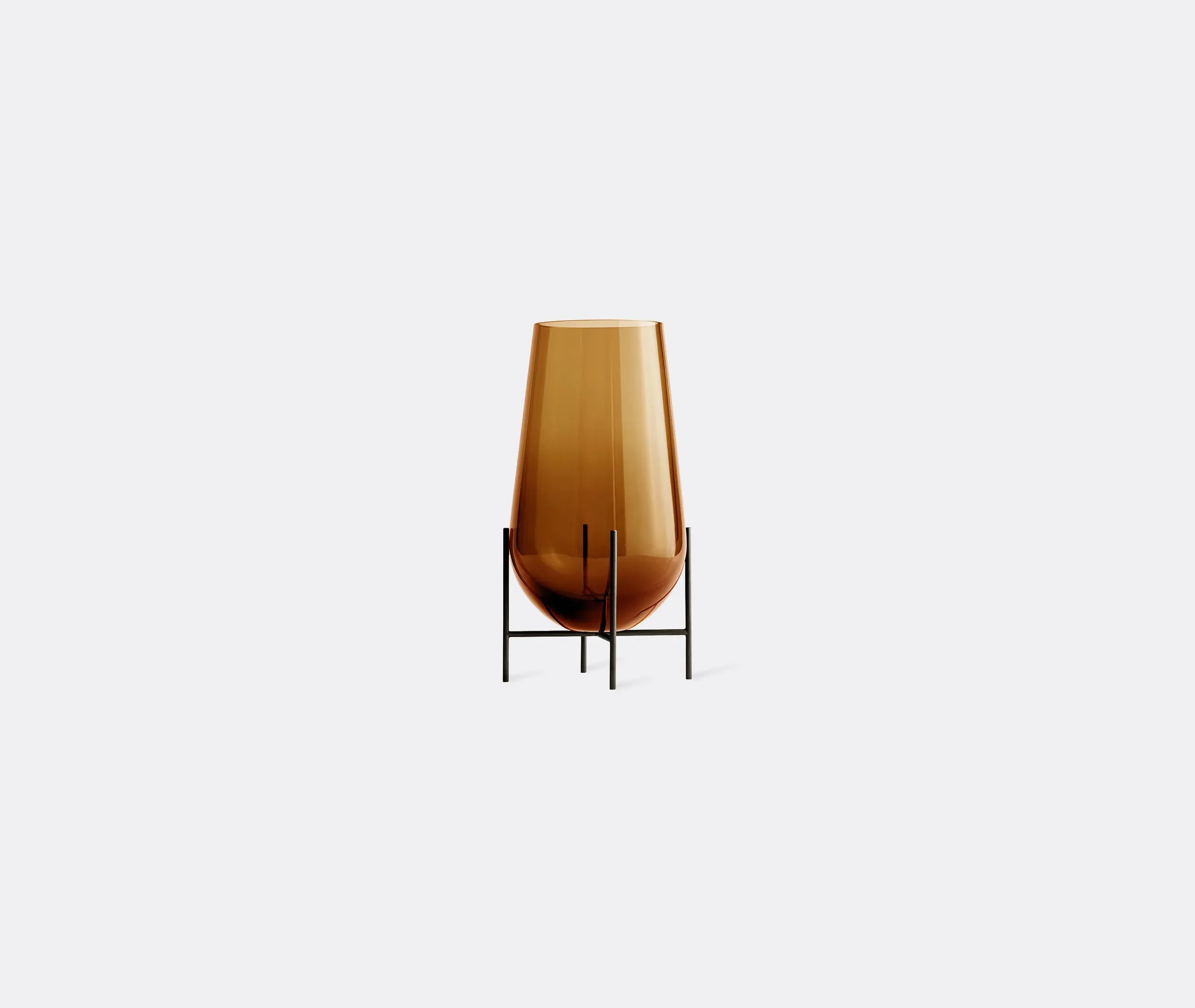 Small Stilt Vase - Amber, Glass image