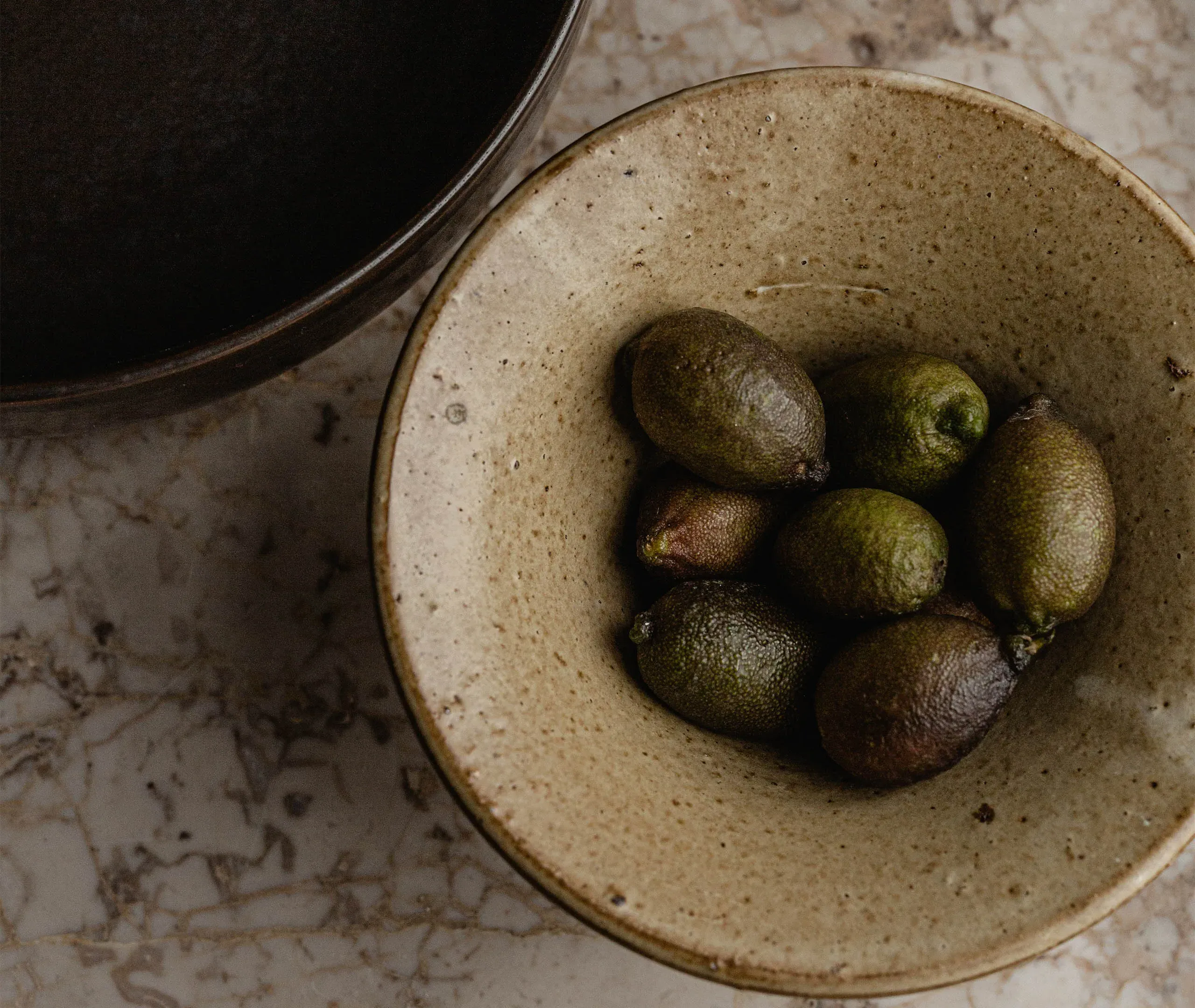 Small Triptych Bowl - Cream, Stoneware