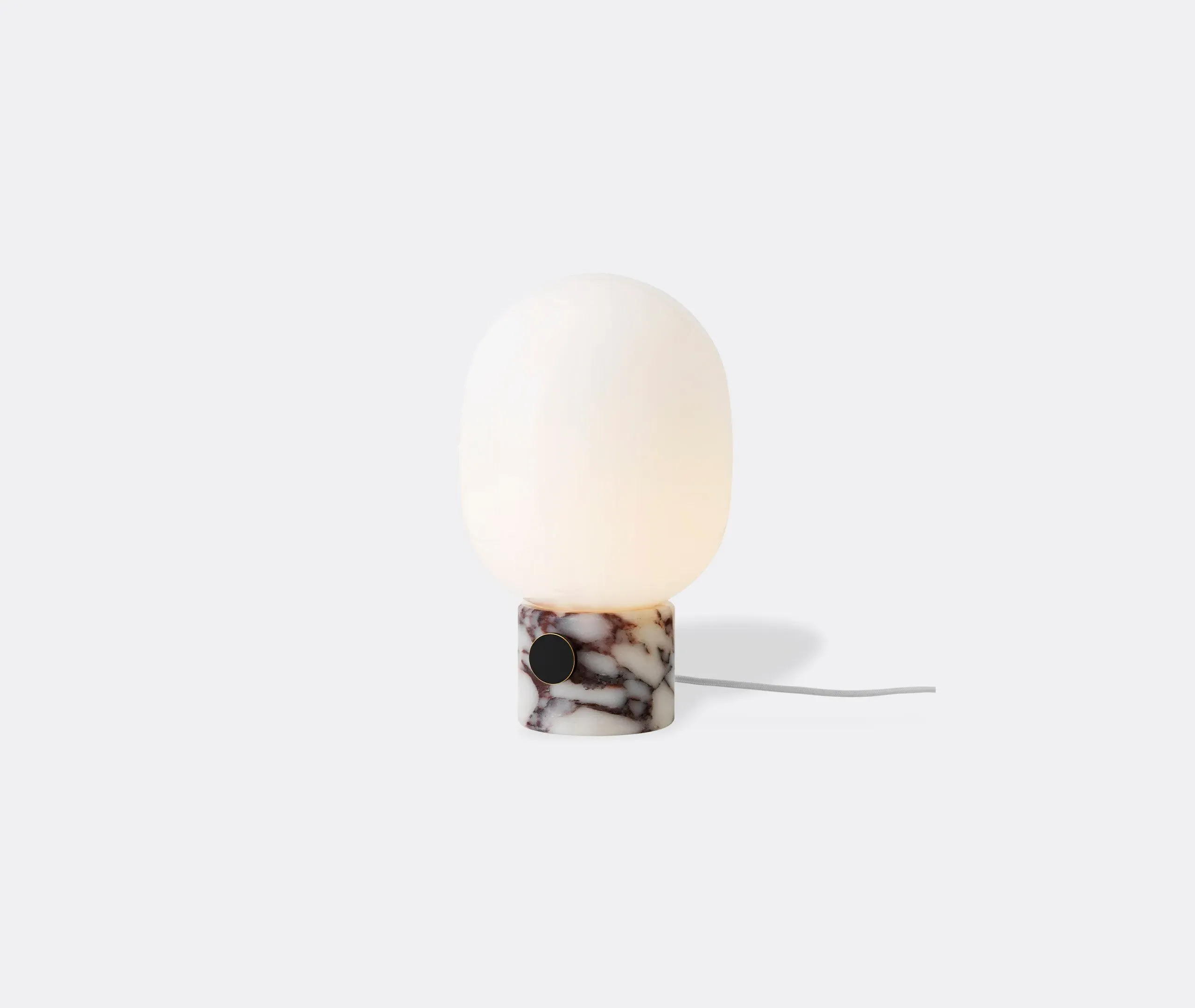 Table Lamp with Frosted Bulb - Marble
