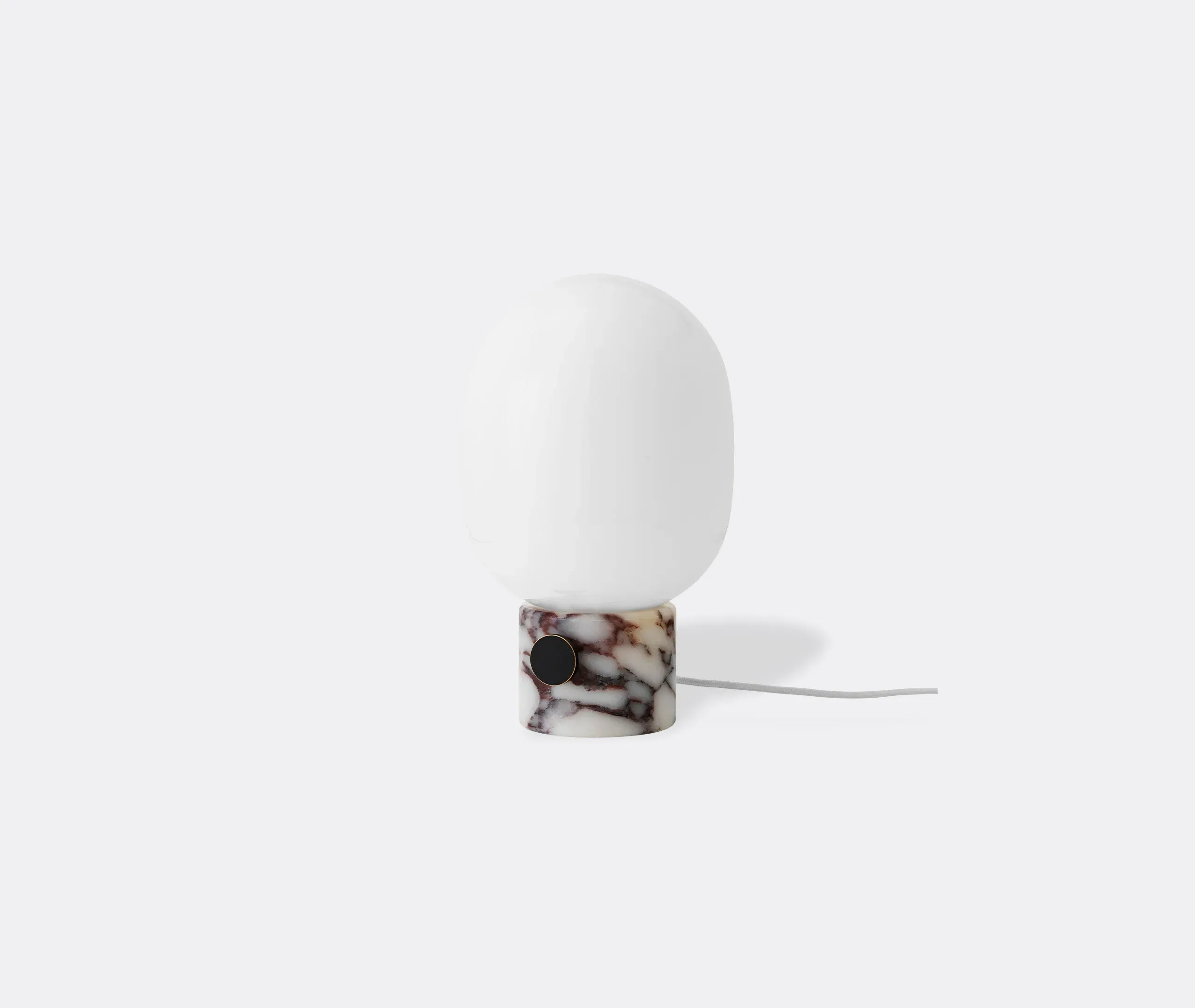 Table Lamp with Frosted Bulb - Marble