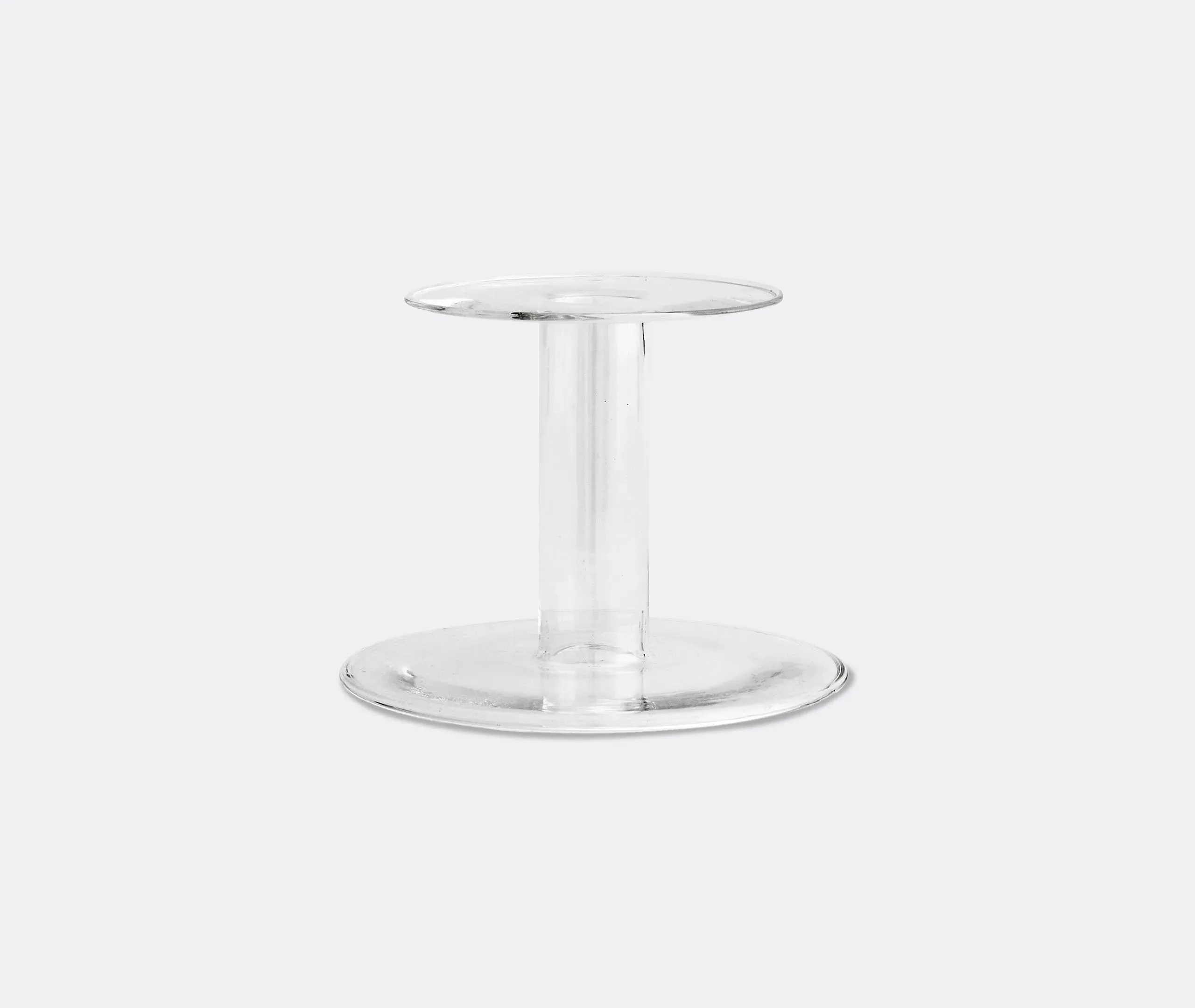 Tall Candle Holder - Clear, Borosilicate Glass