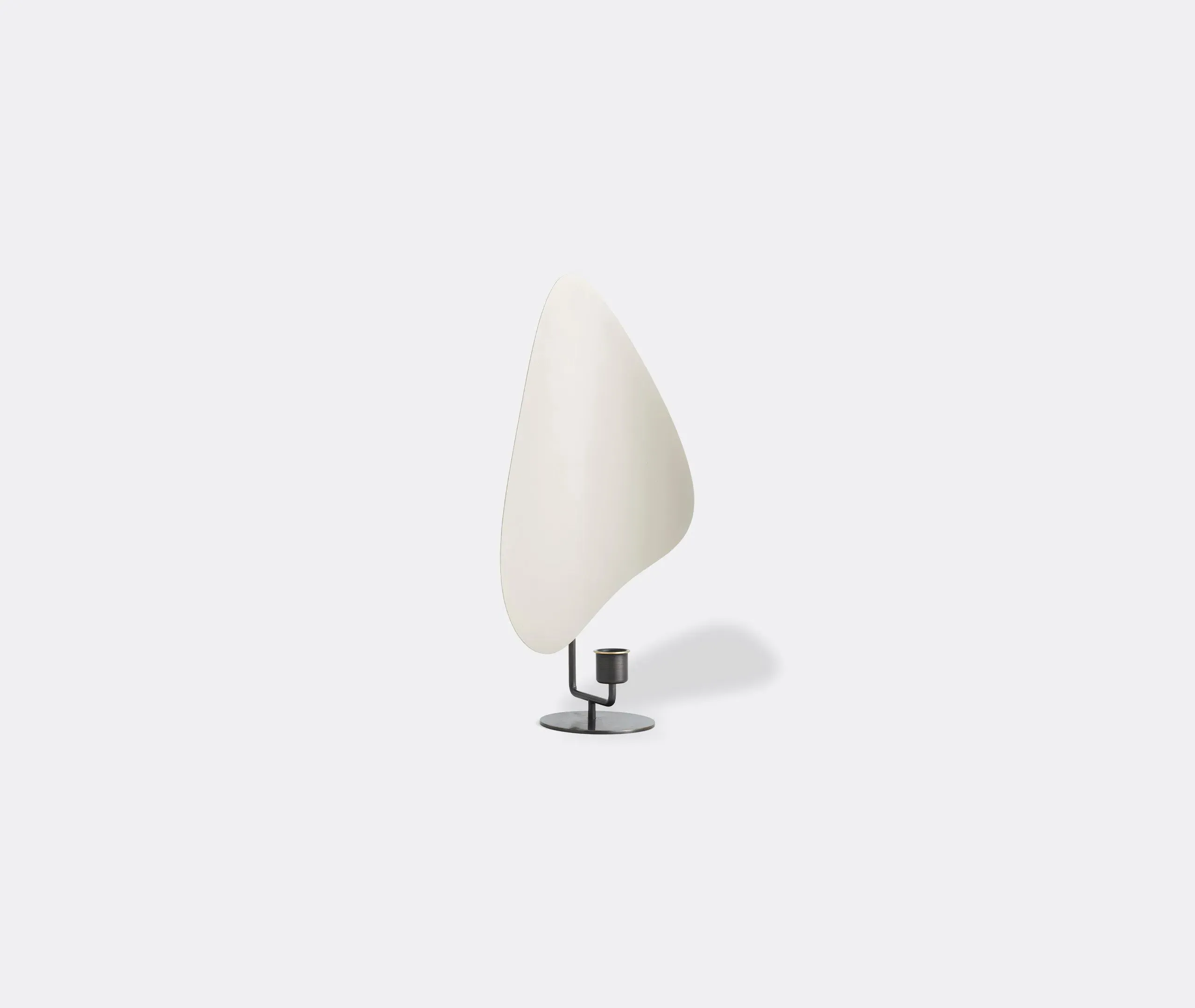 Tall Candleholder - Grey, Bronze Brass