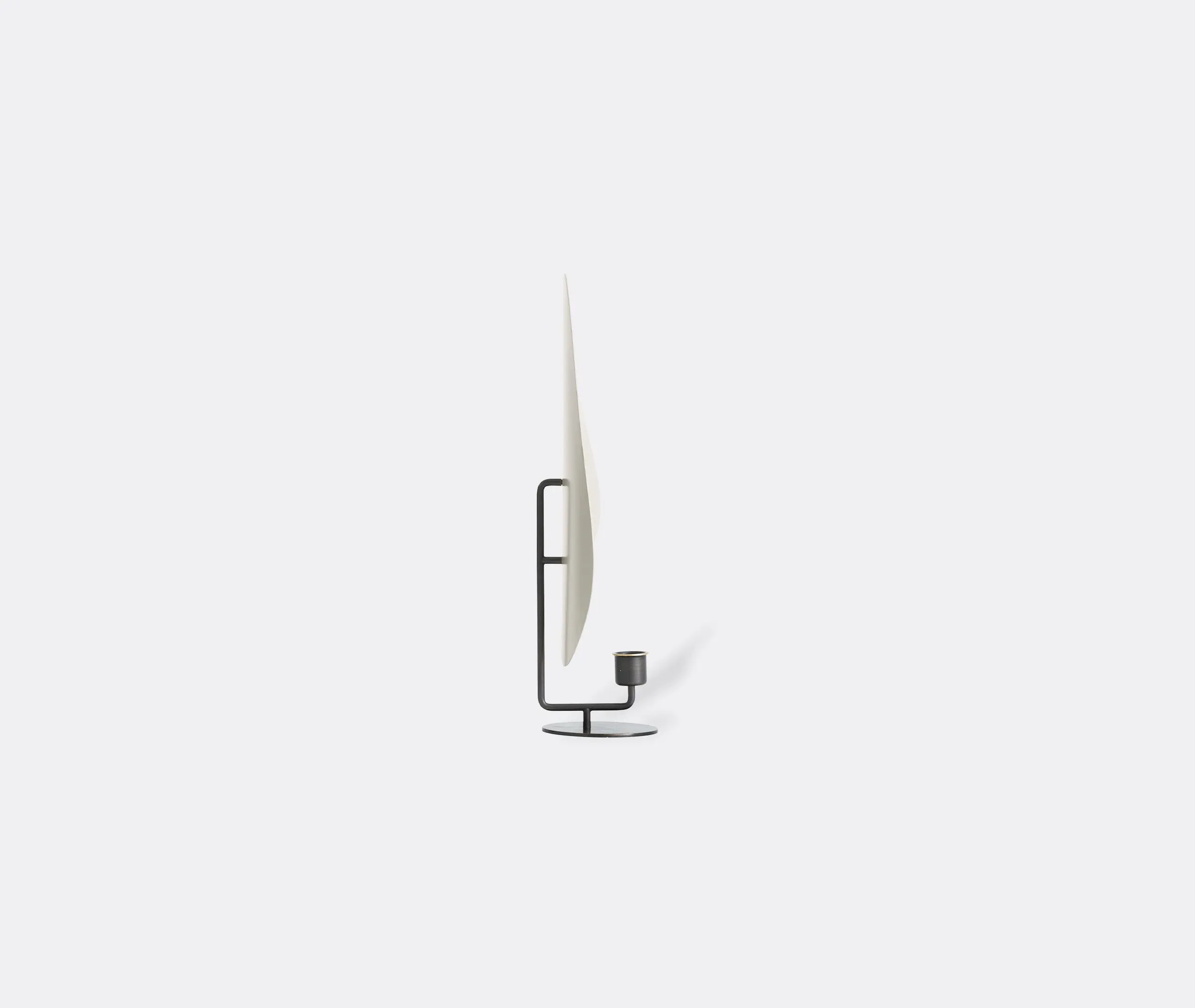 Tall Candleholder - Grey, Bronze Brass