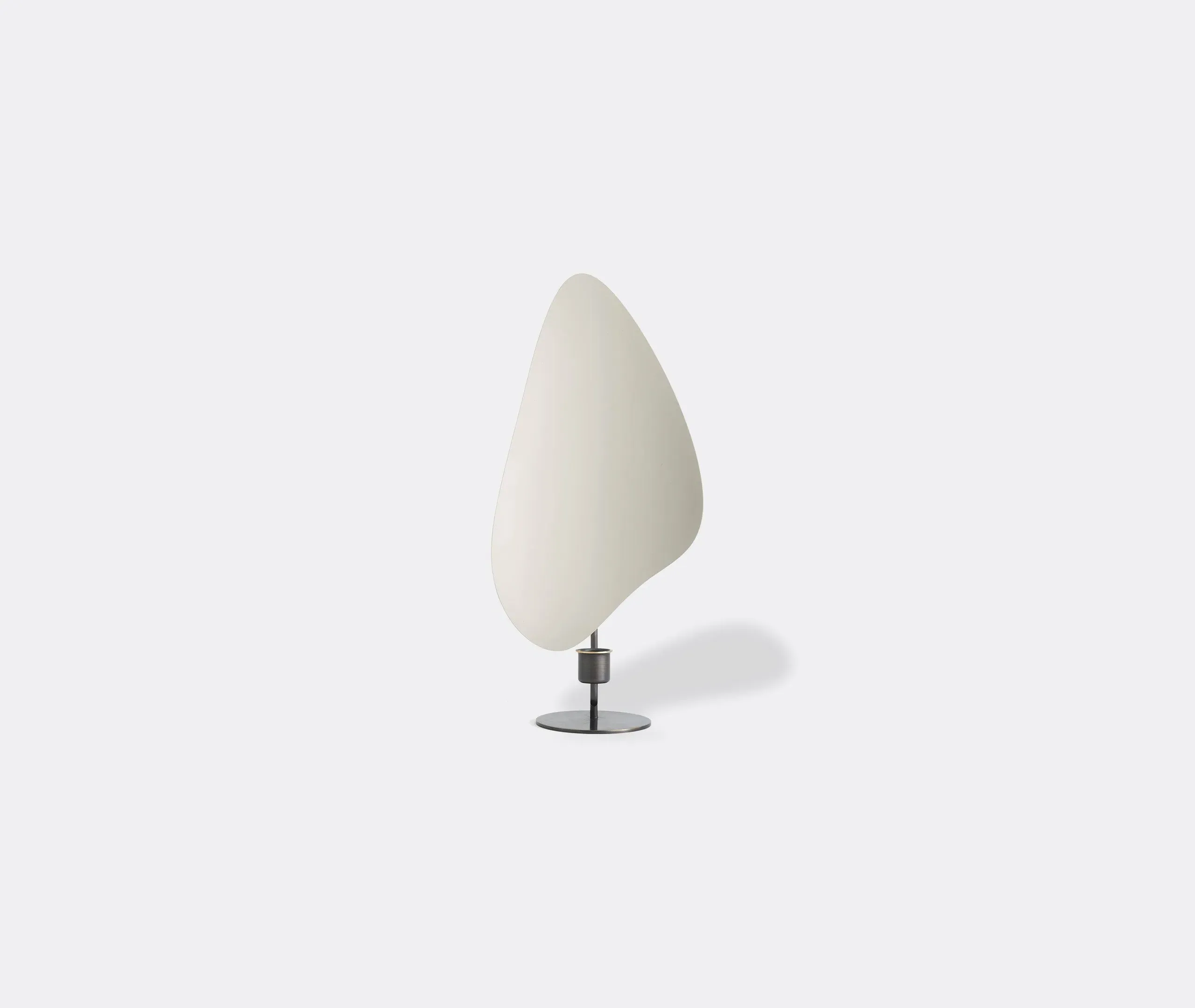 Tall Candleholder - Grey, Bronze Brass