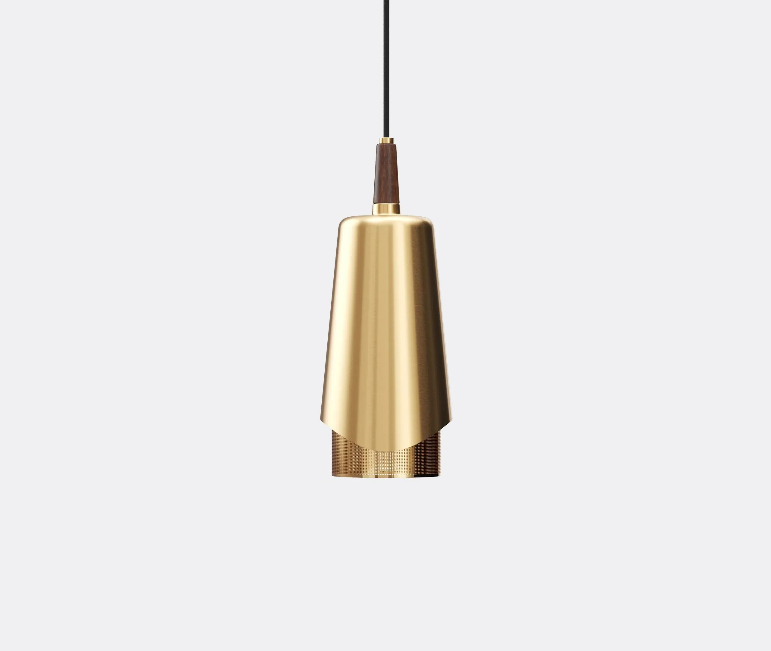 Umanoff Pendant Light - Brass, Walnut