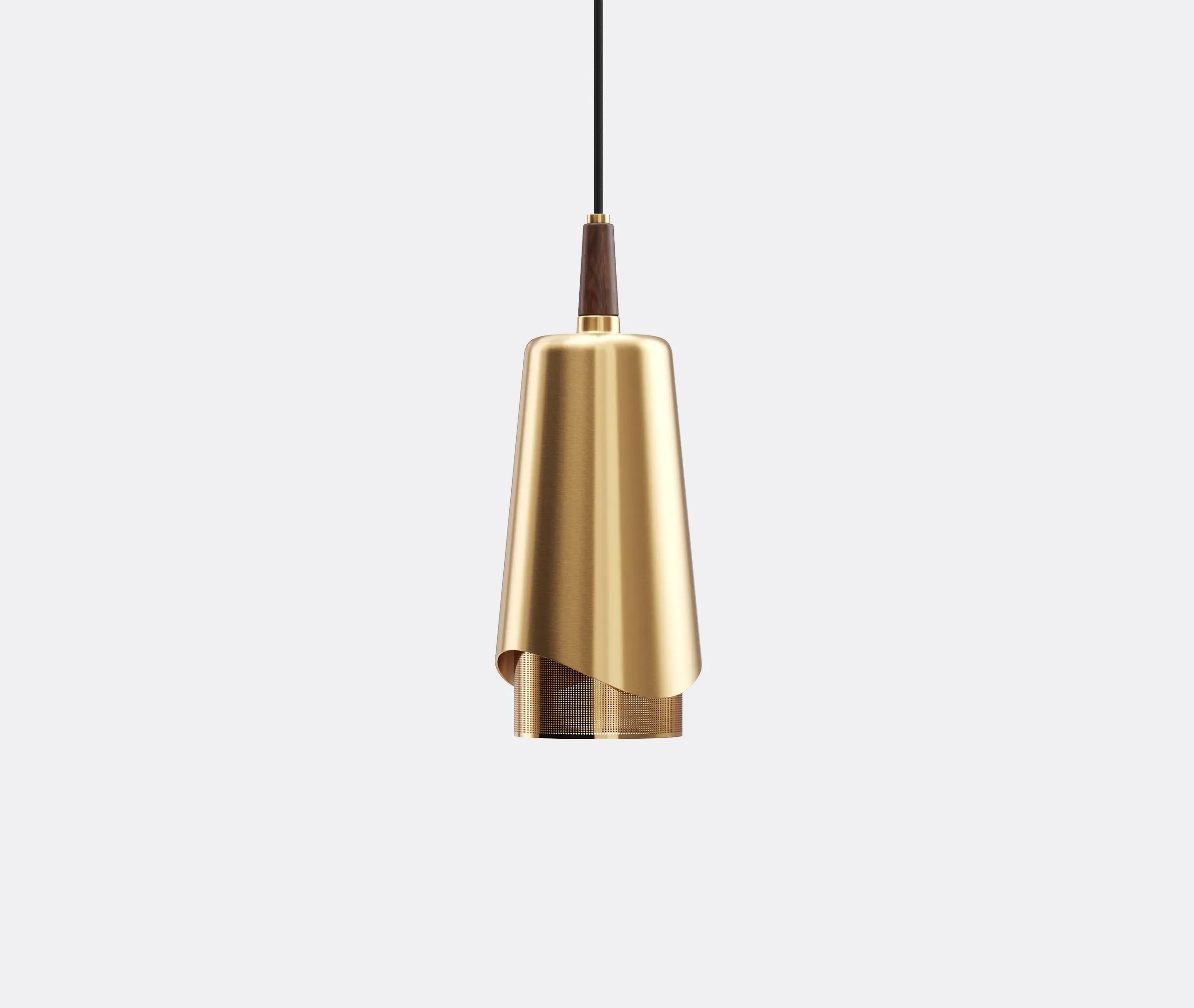 Umanoff Pendant Light - Brass, Walnut