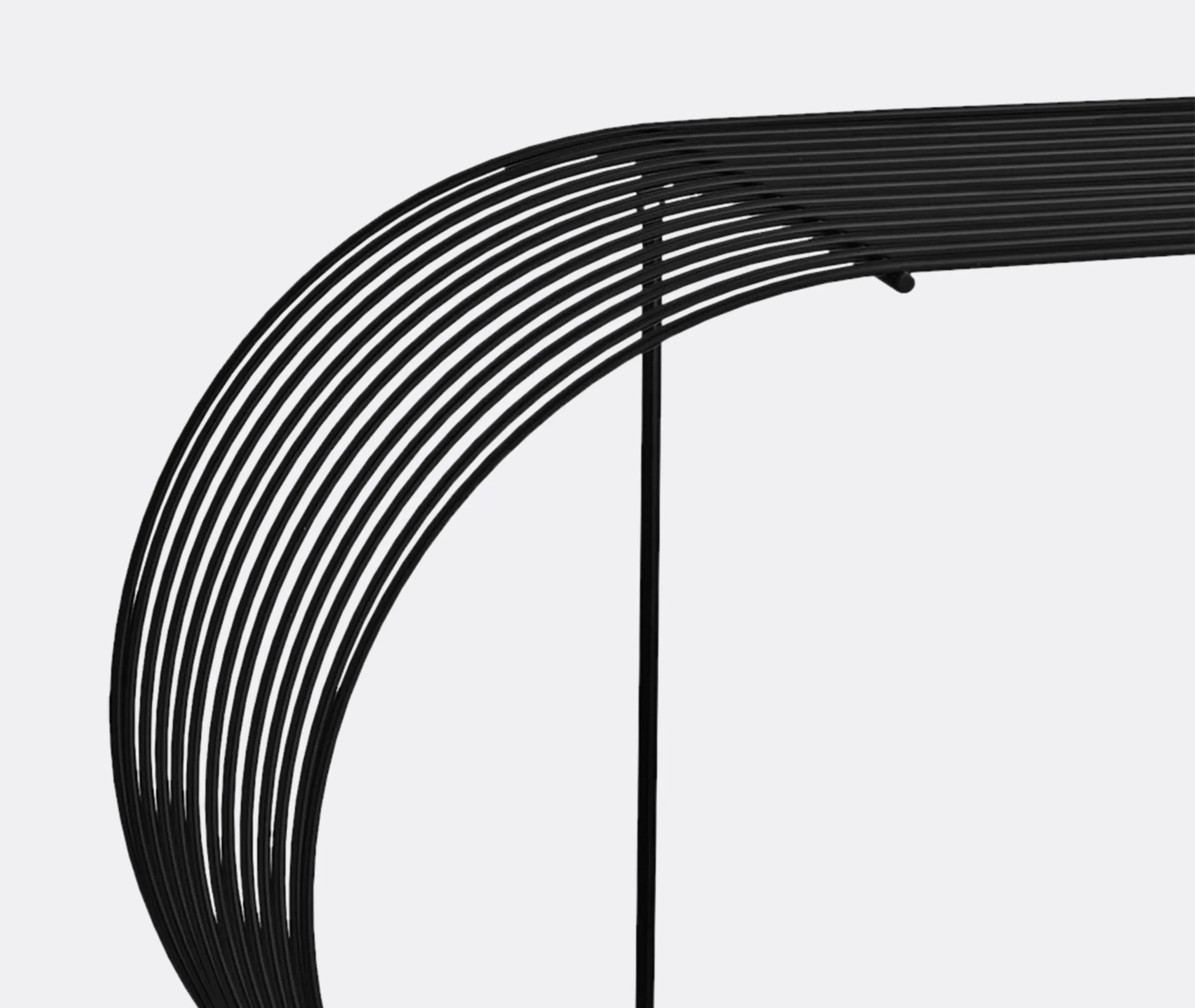 Circular Wall Shelf - Black, Steel