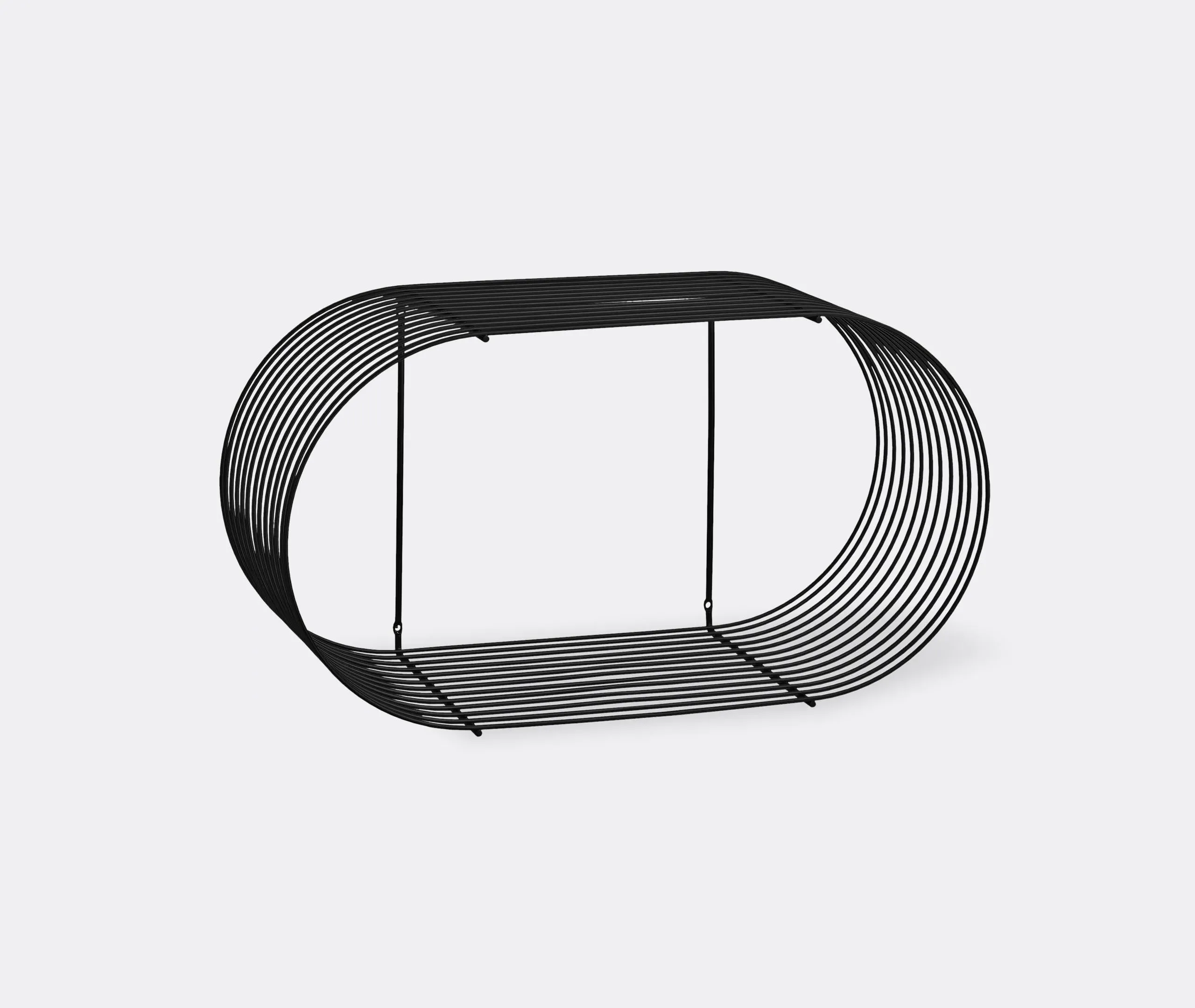 Circular Wall Shelf - Black, Steel