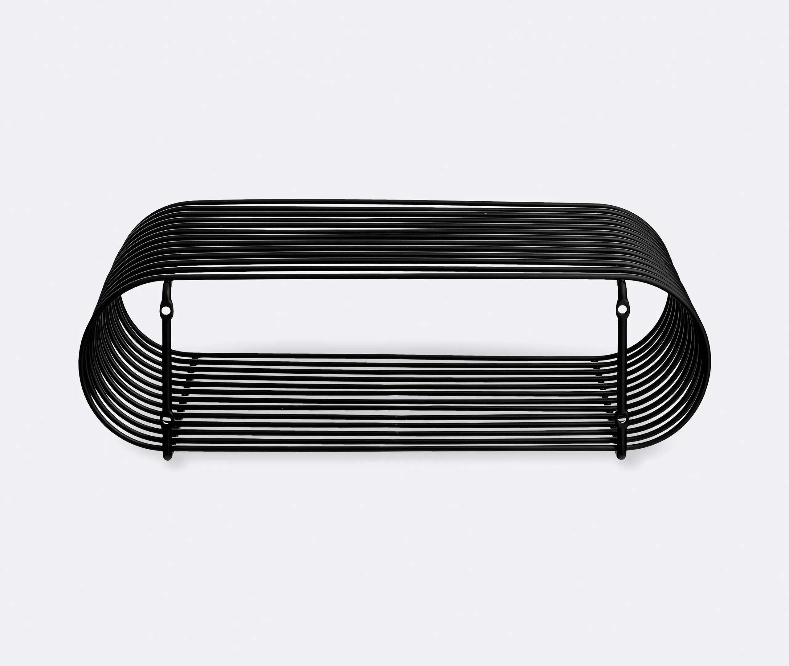 Curva Circular Shelf - Black, Steel alternate view