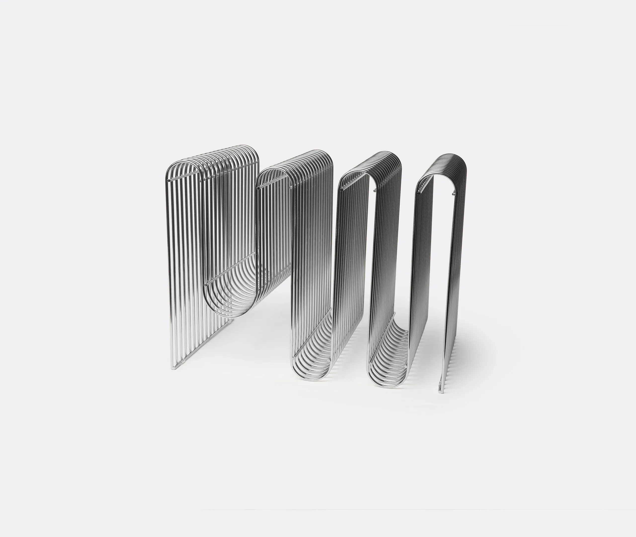 Curva Magazine Holder - Silver alternate view