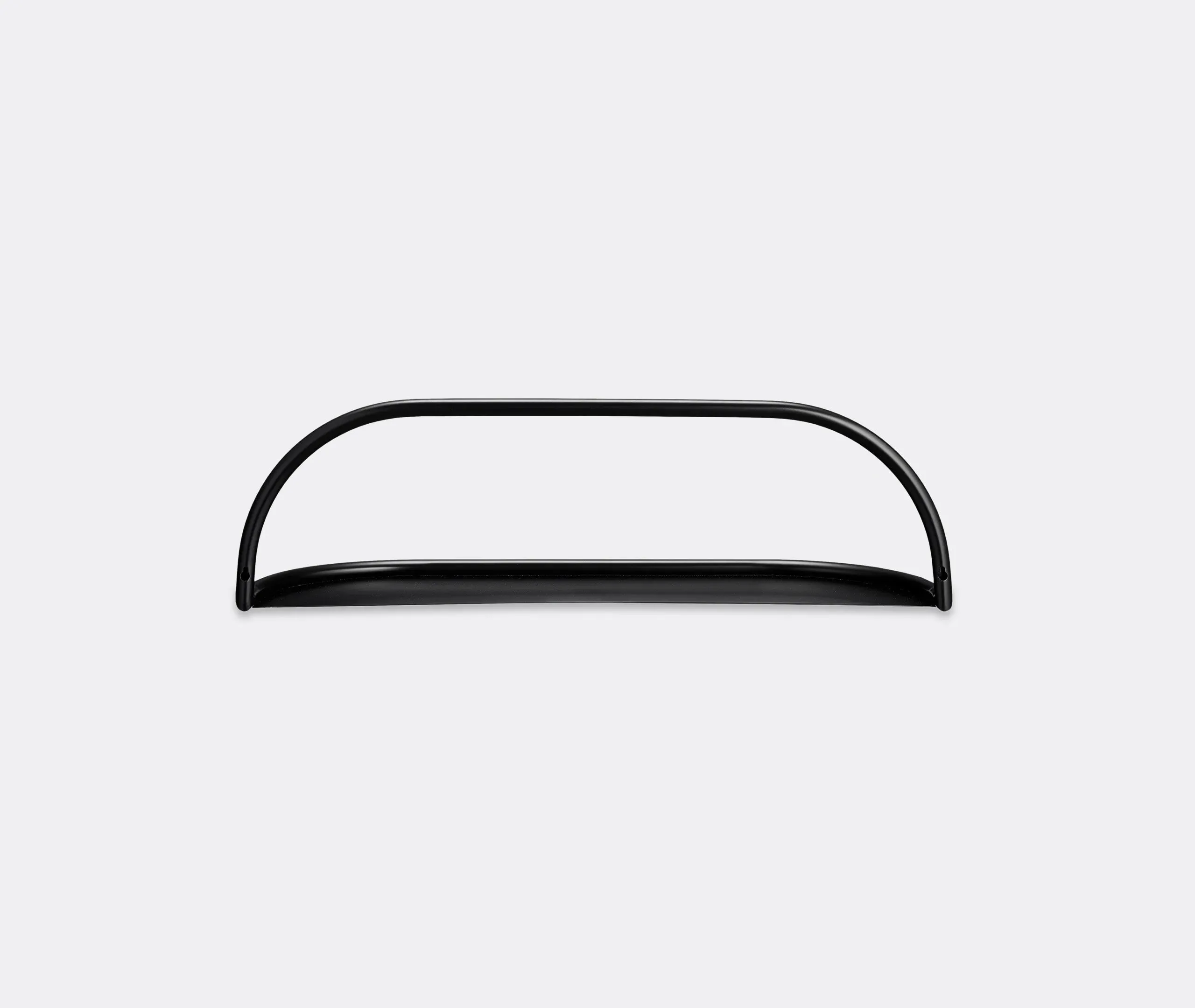 Elongated Wall Shelf - Black, Steel