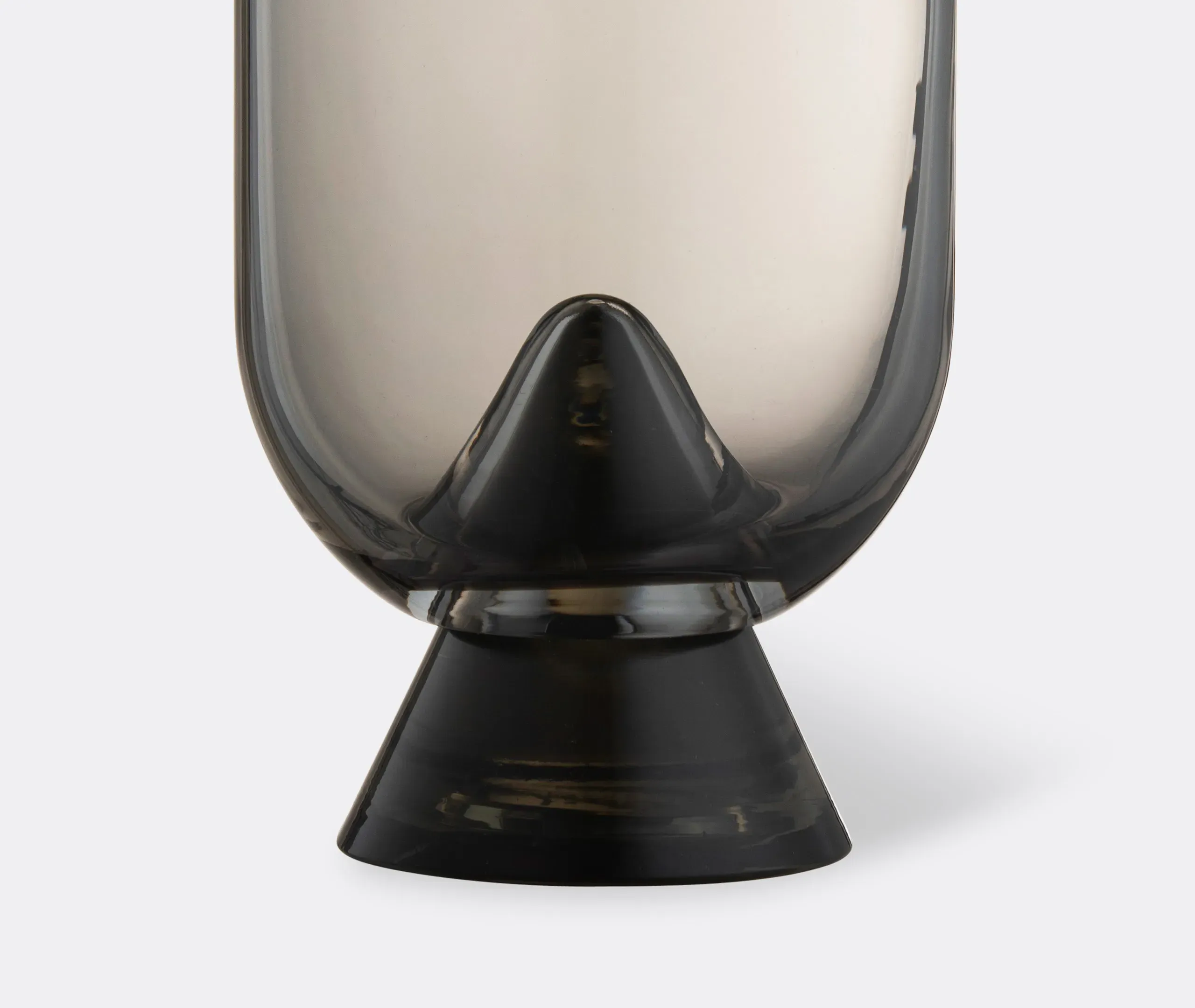 Glacies Medium Vase - Black Glass alternate view