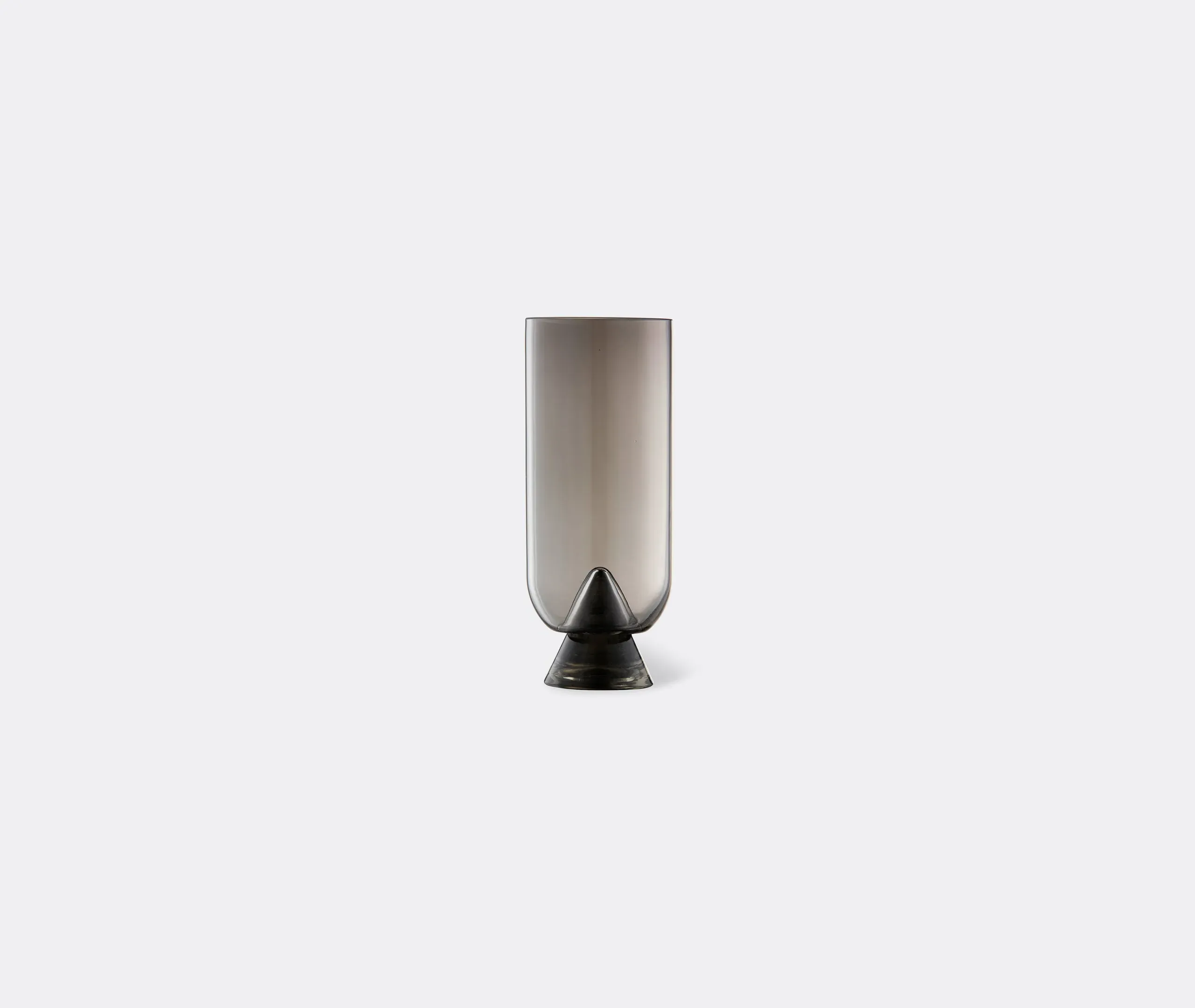 Glacies Medium Vase - Black Glass product