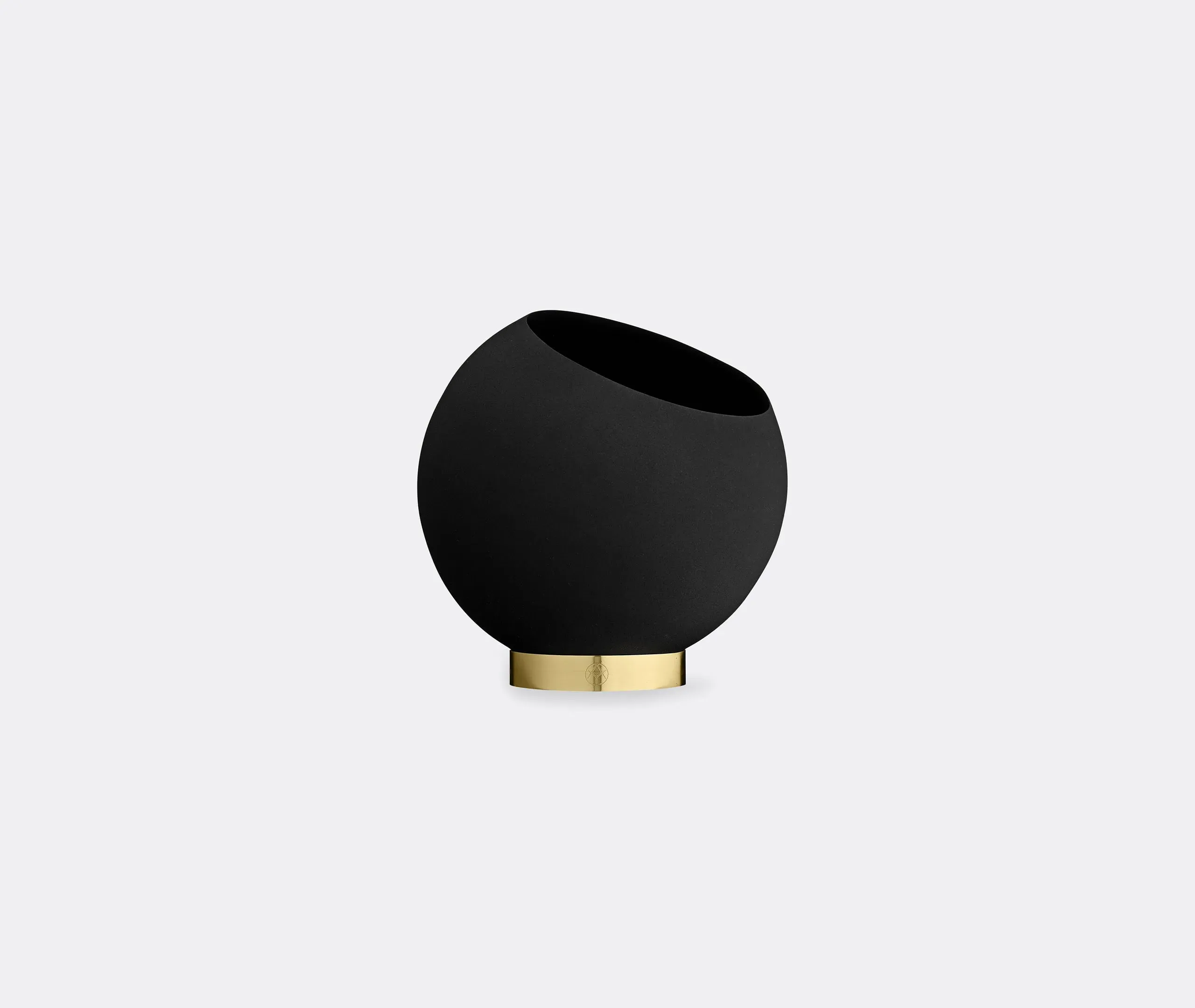 Globe Small Flowerpot - Black, Gold Stand product