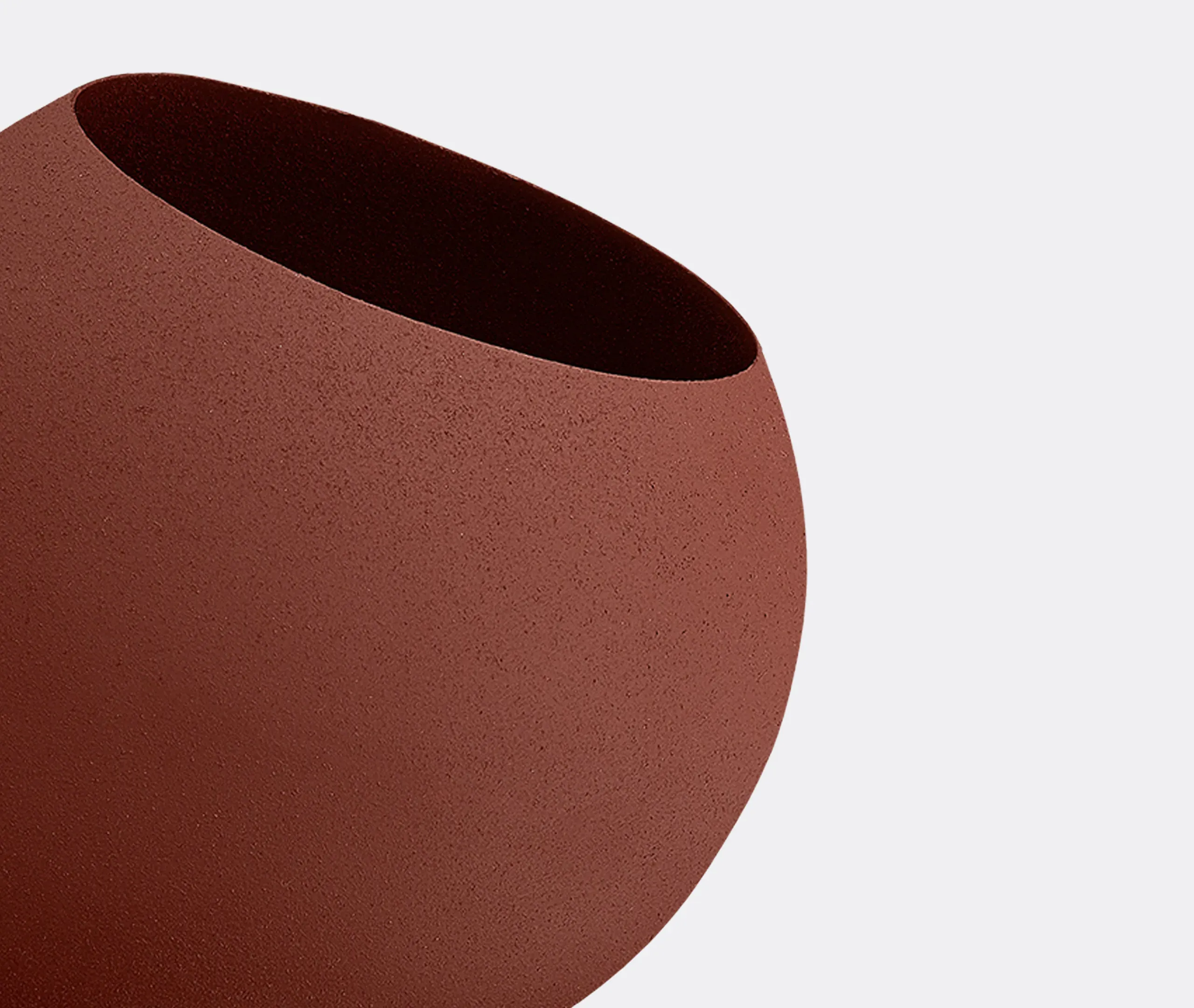 Globe Small Flowerpot - Brown alternate view