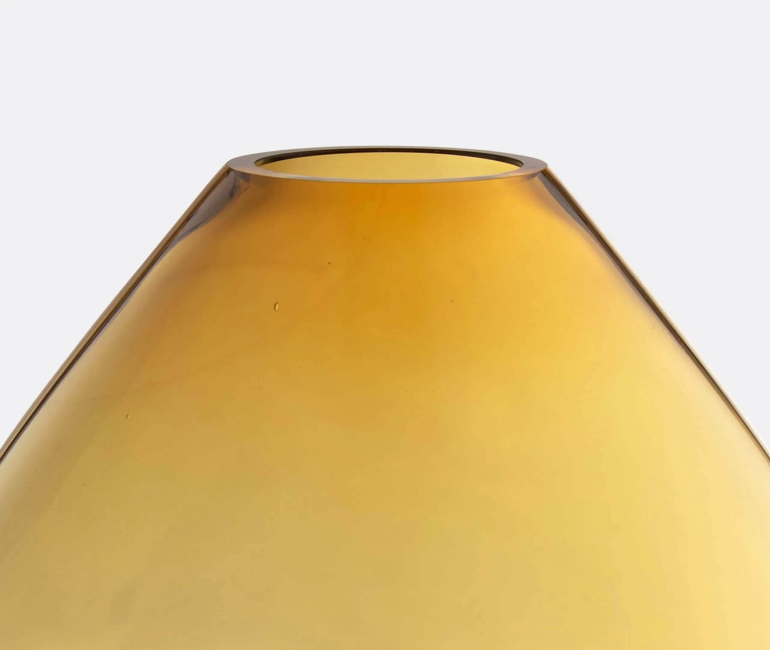 Large Lantern Vase Hybrid - Amber, Glass