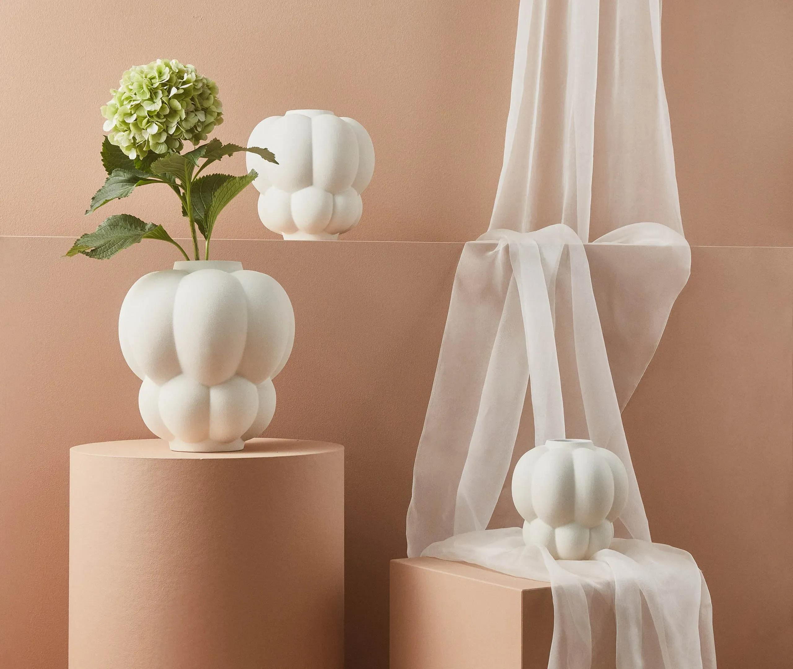 Small Decorative Vase - Cream, Stoneware