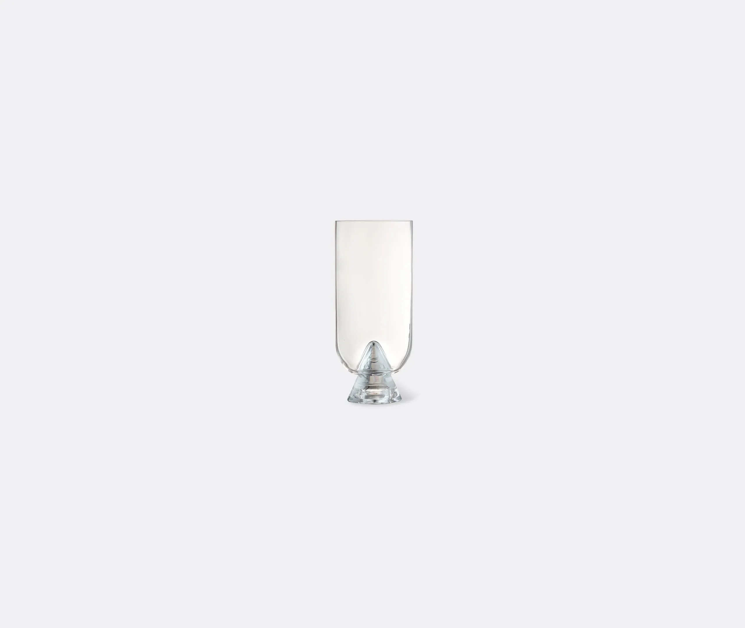Small Vase with Unique Shape - Clear, Glass image