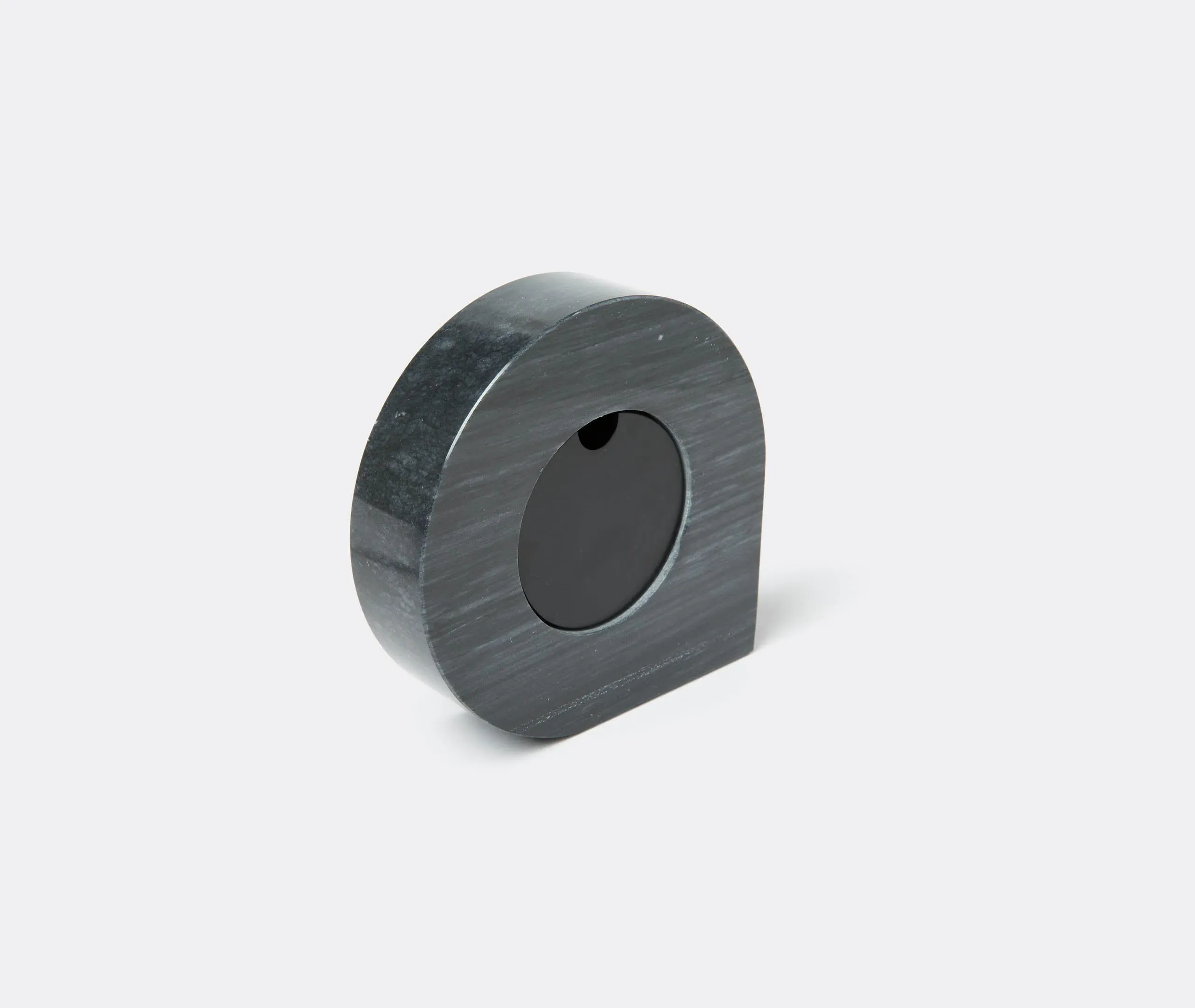 Stilla Wall Clock - Black, Marble