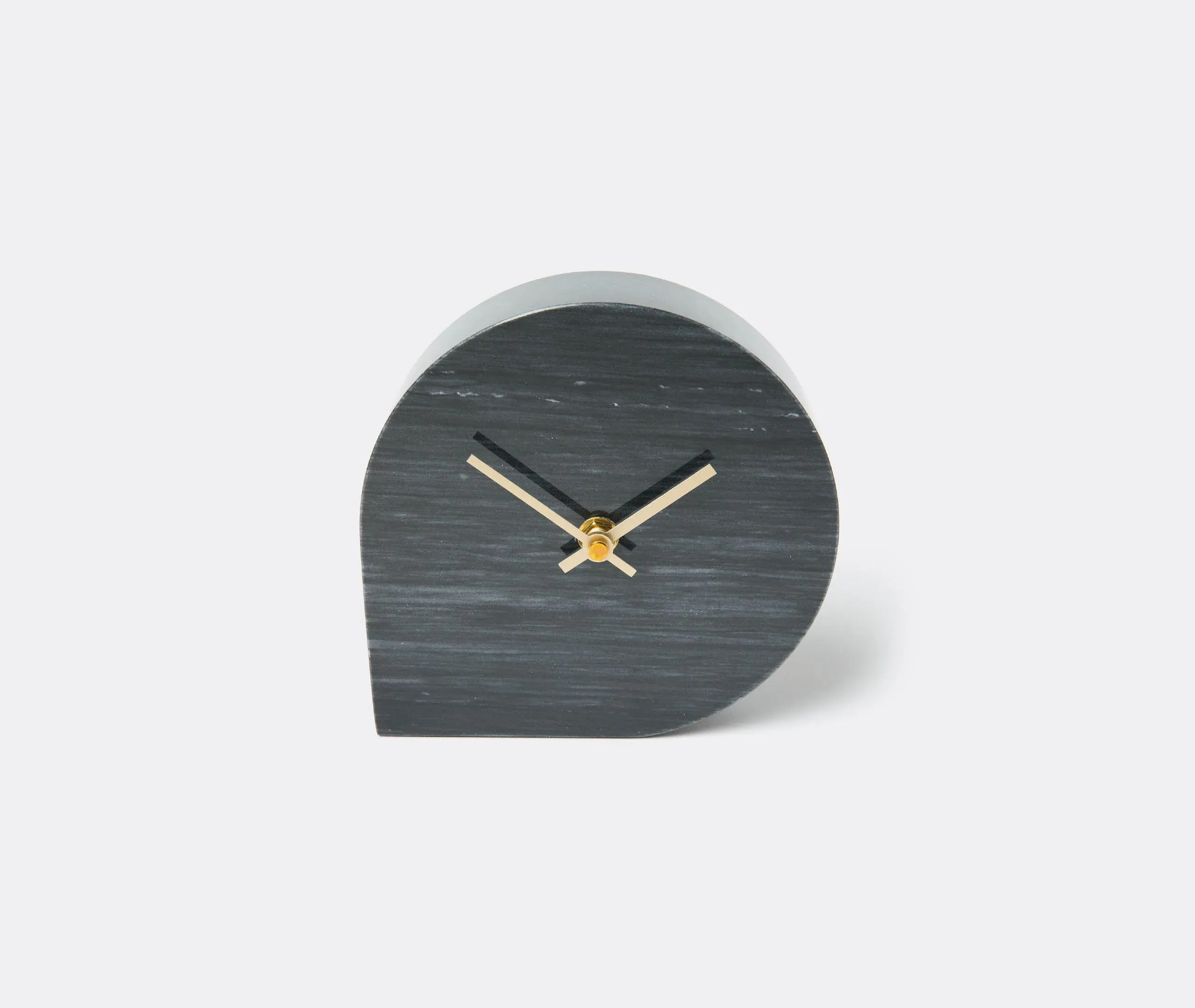 Stilla Wall Clock - Black, Marble image