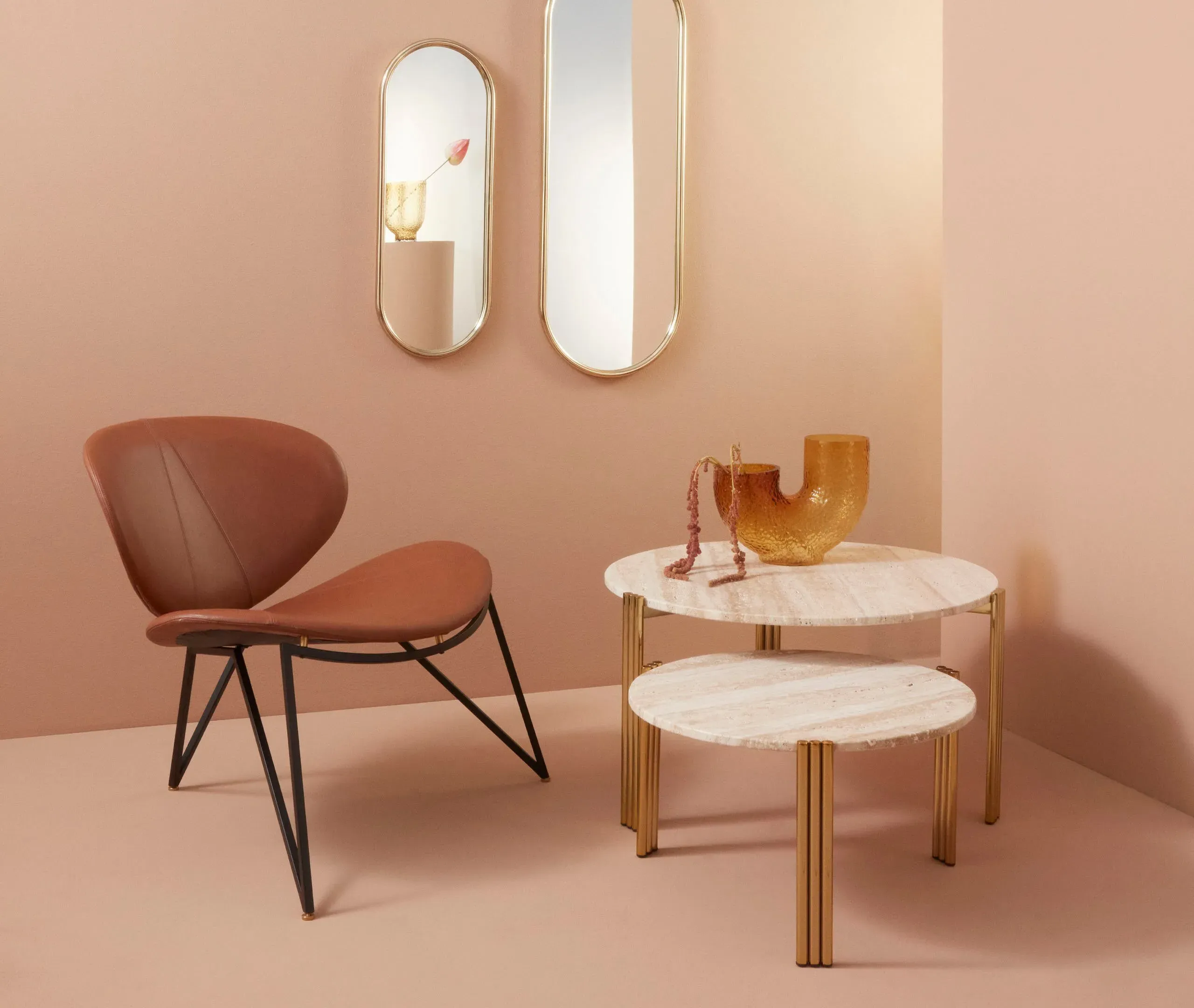 Tribus Coffee Table - Light Sand, Travertine