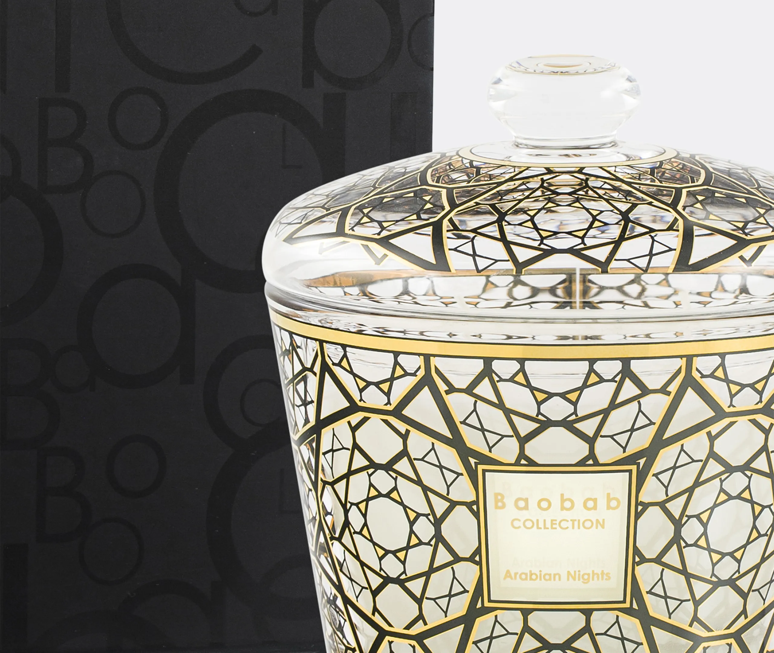 Dome Scented Candle Gift Set - Black, Glass