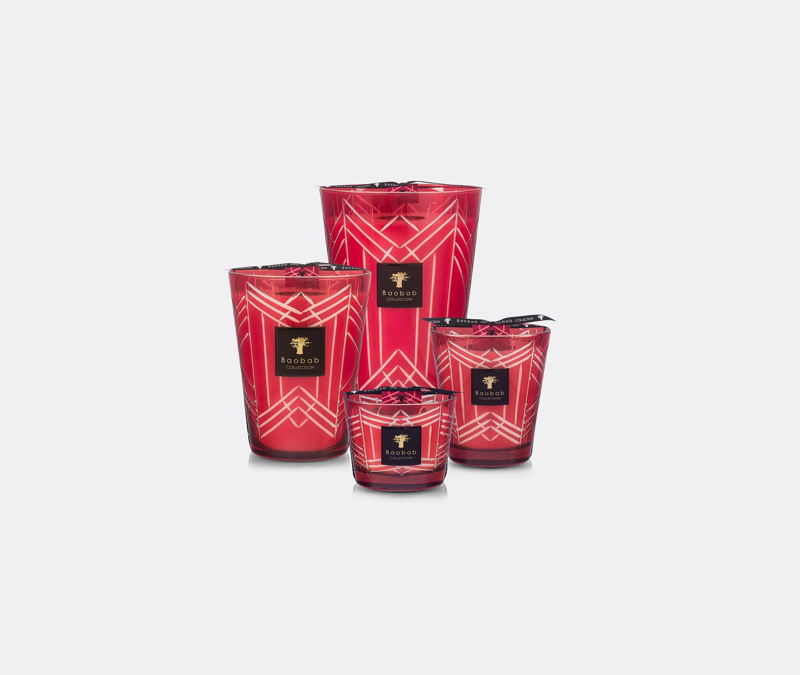 Heritage Cernay Medium Candle - Red