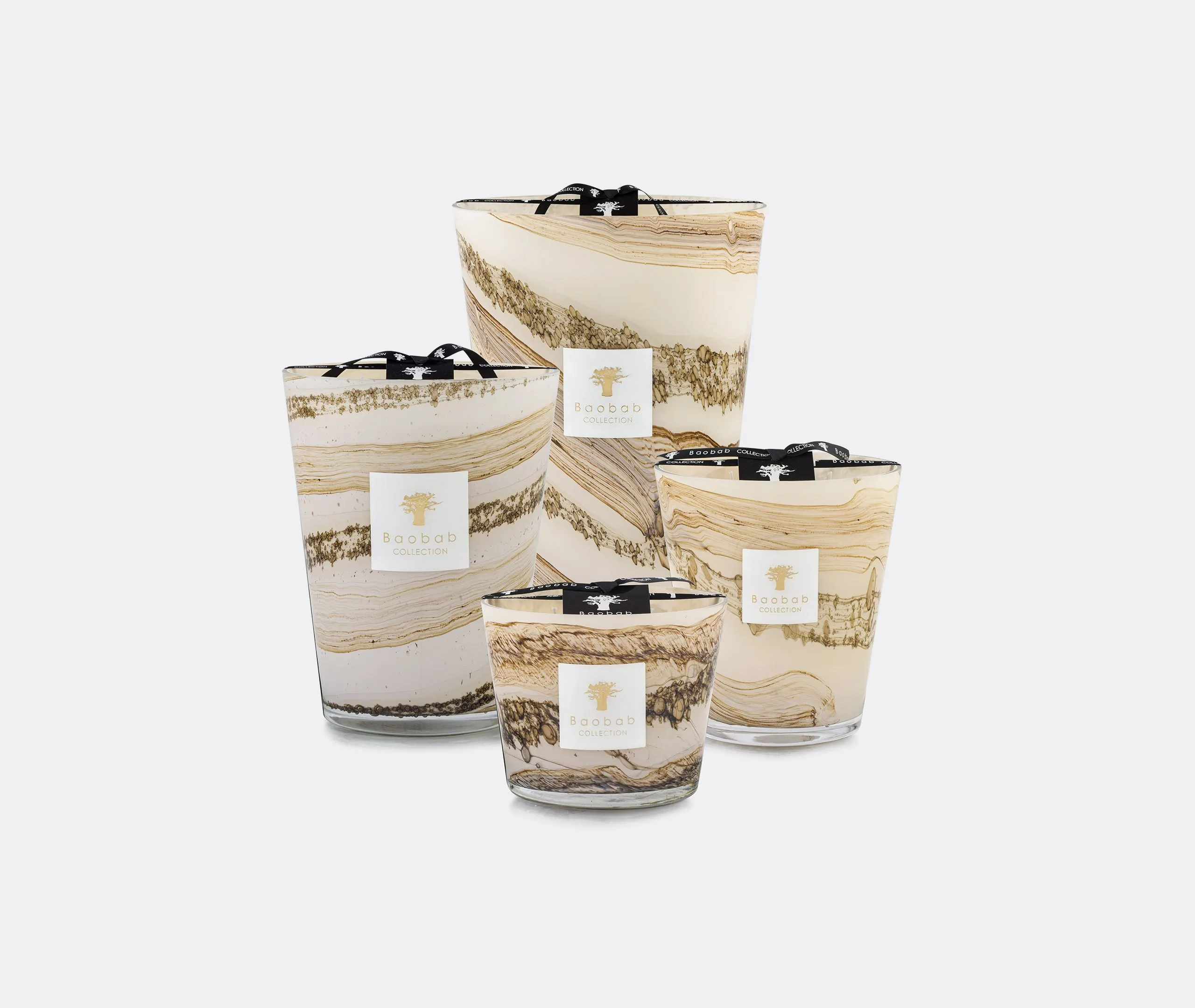 Large Sand Siloli Candle - Multicolor, Glass