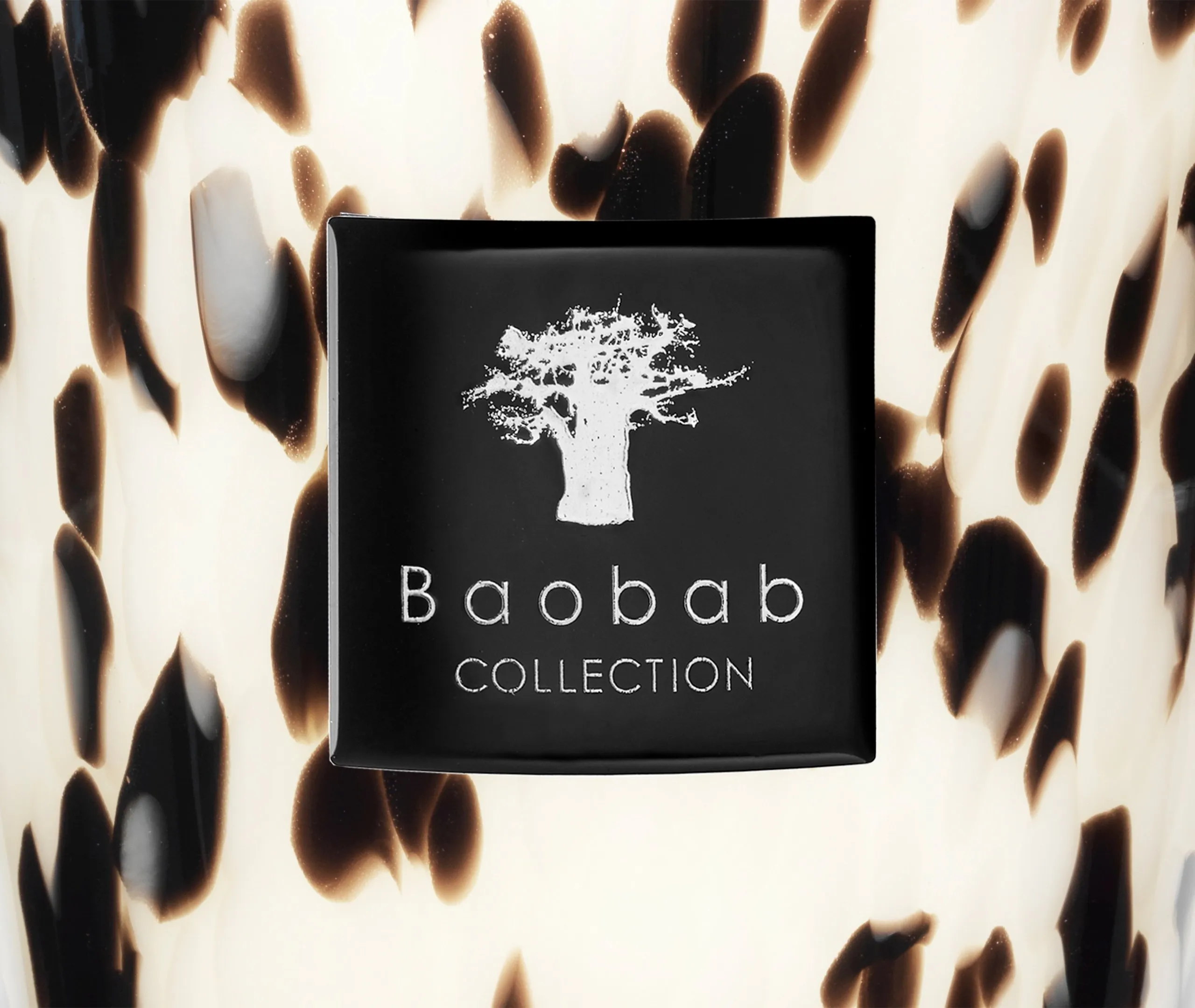 Large Scented Candle - Black, Hand-Blown Glass