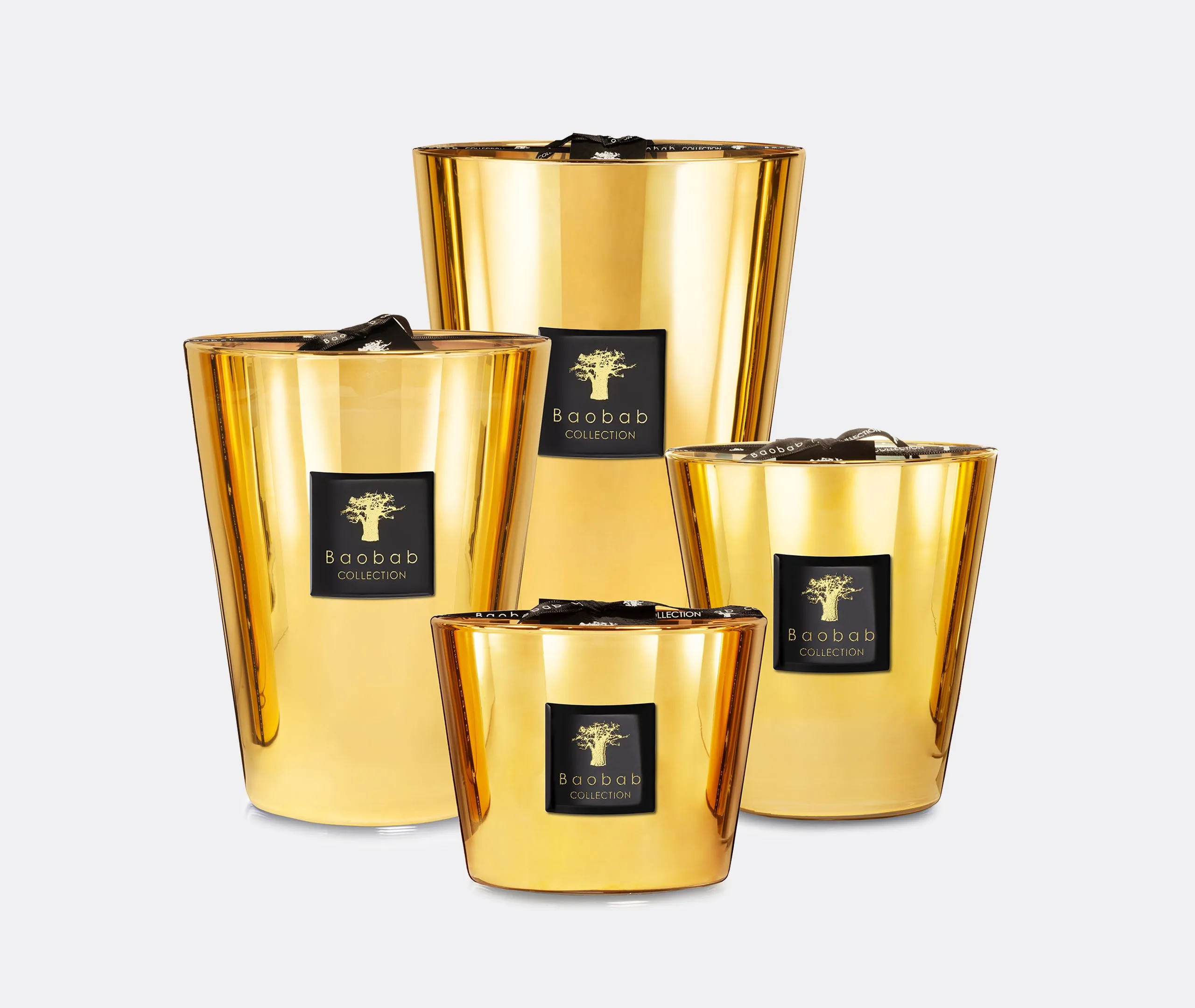 Medium Scented Candle - Gold, Glass