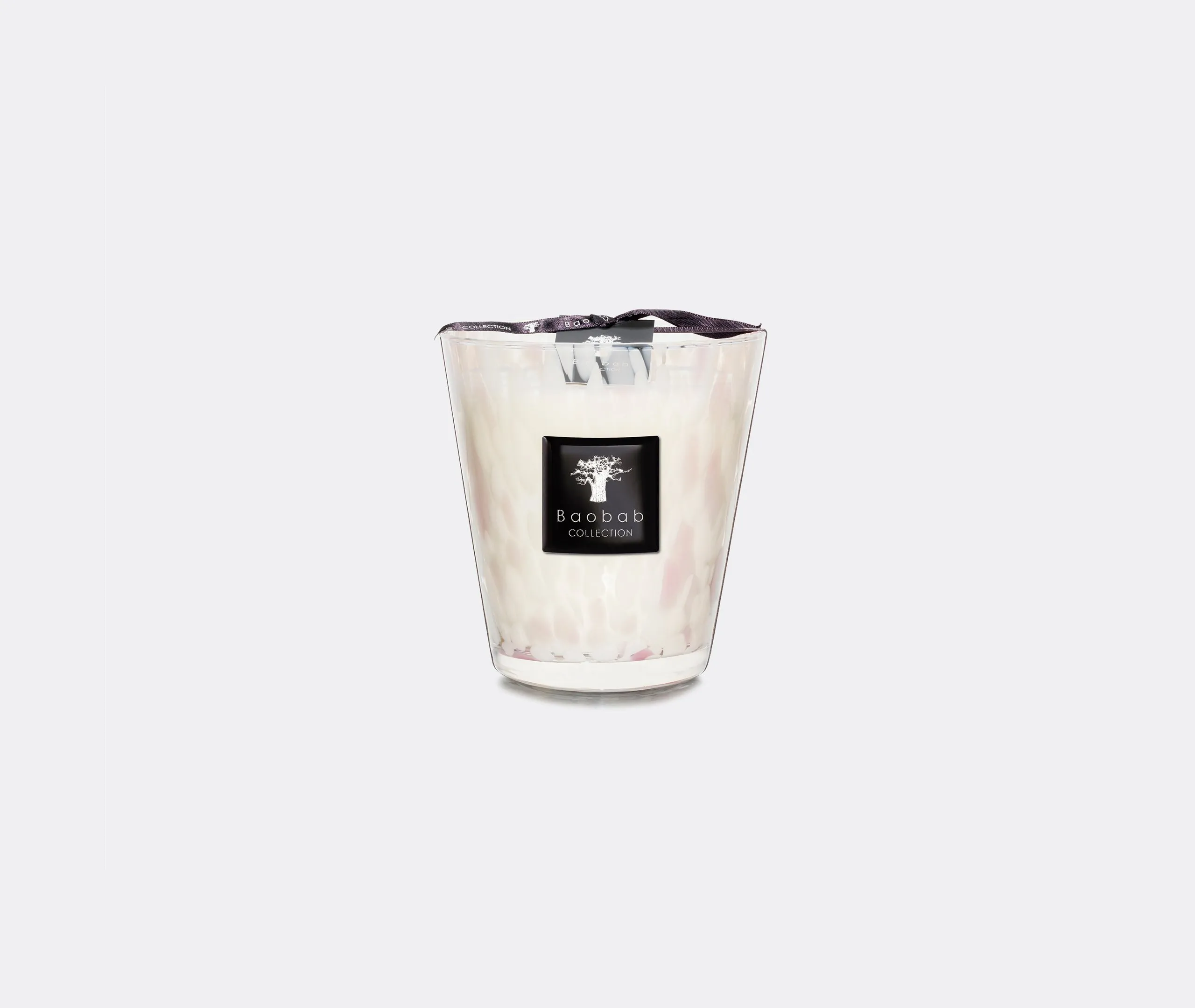 Medium Scented Candle - White, Glass