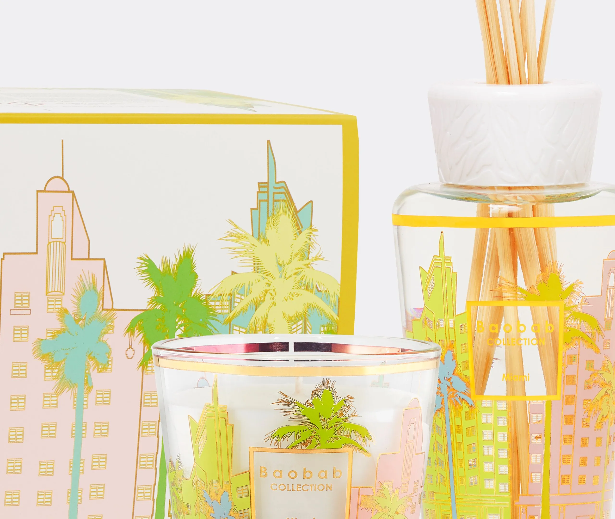 Miami Candle & Diffuser Gift Set - Multicolor