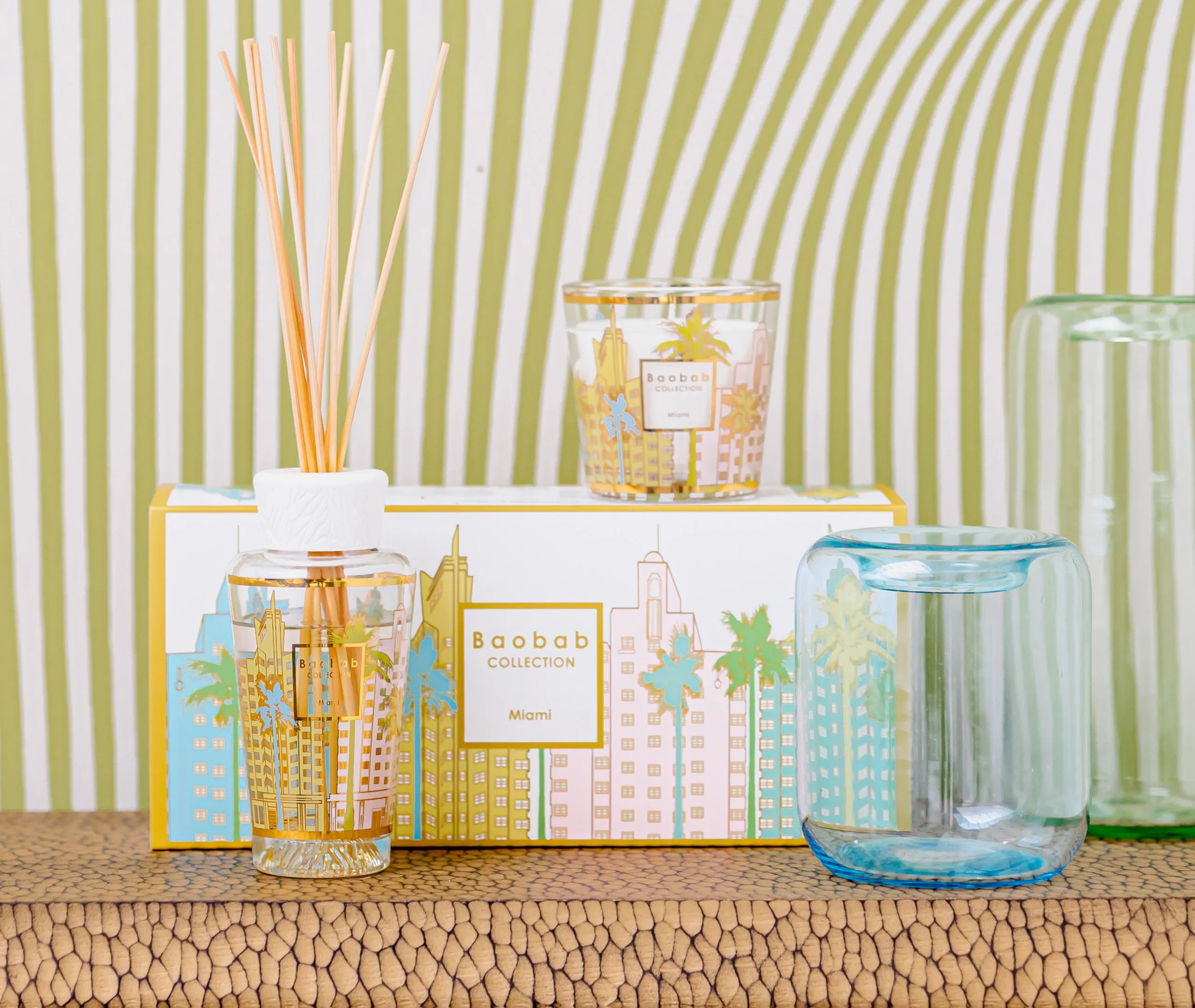 Miami Candle & Diffuser Gift Set - Multicolor