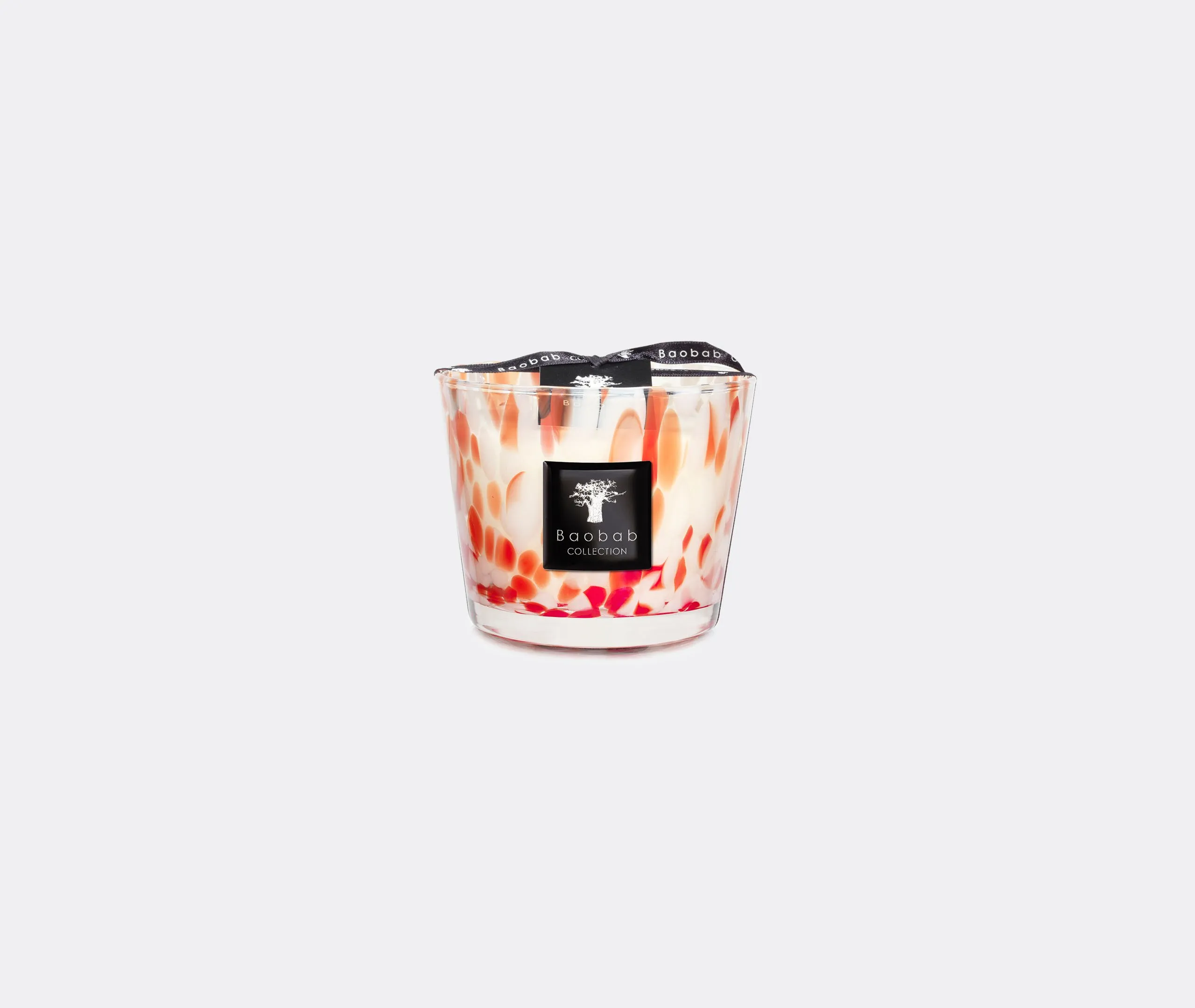 Pearls Coral Small Candle - Red image