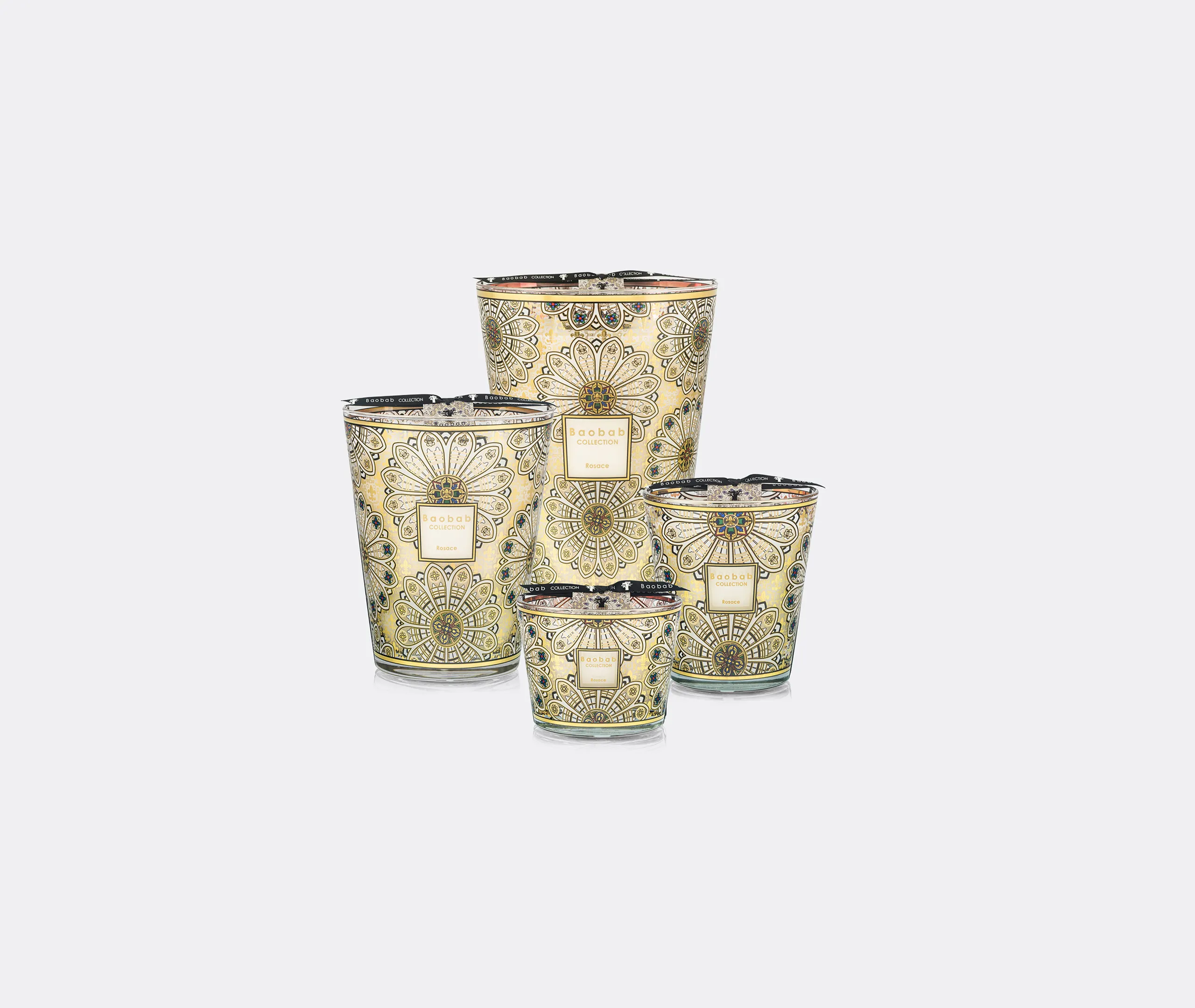 Rosace Small Scented Candle - Multicolour, Glass alternate view