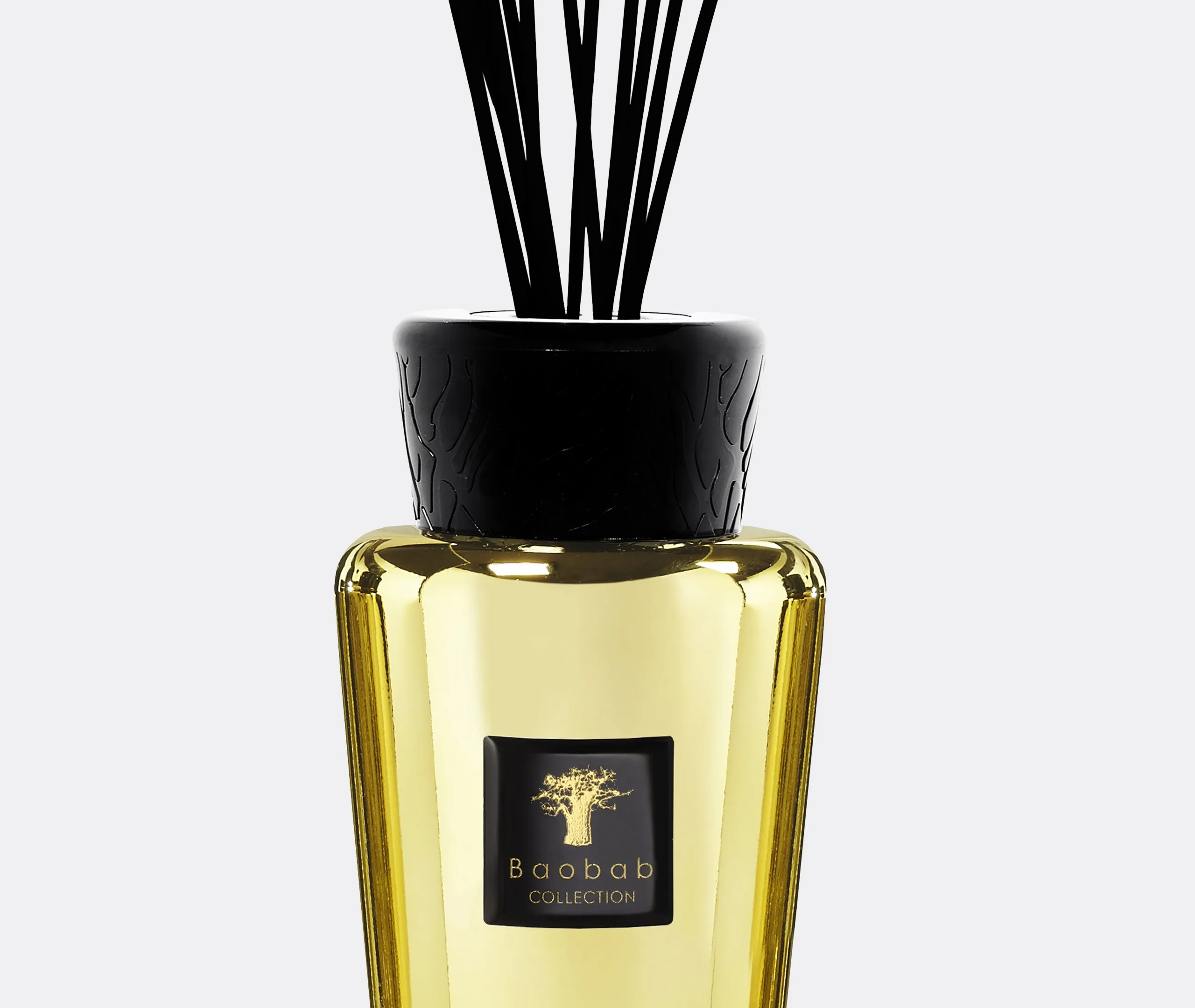 Scent Diffuser with Root Motif - Gold, Glass