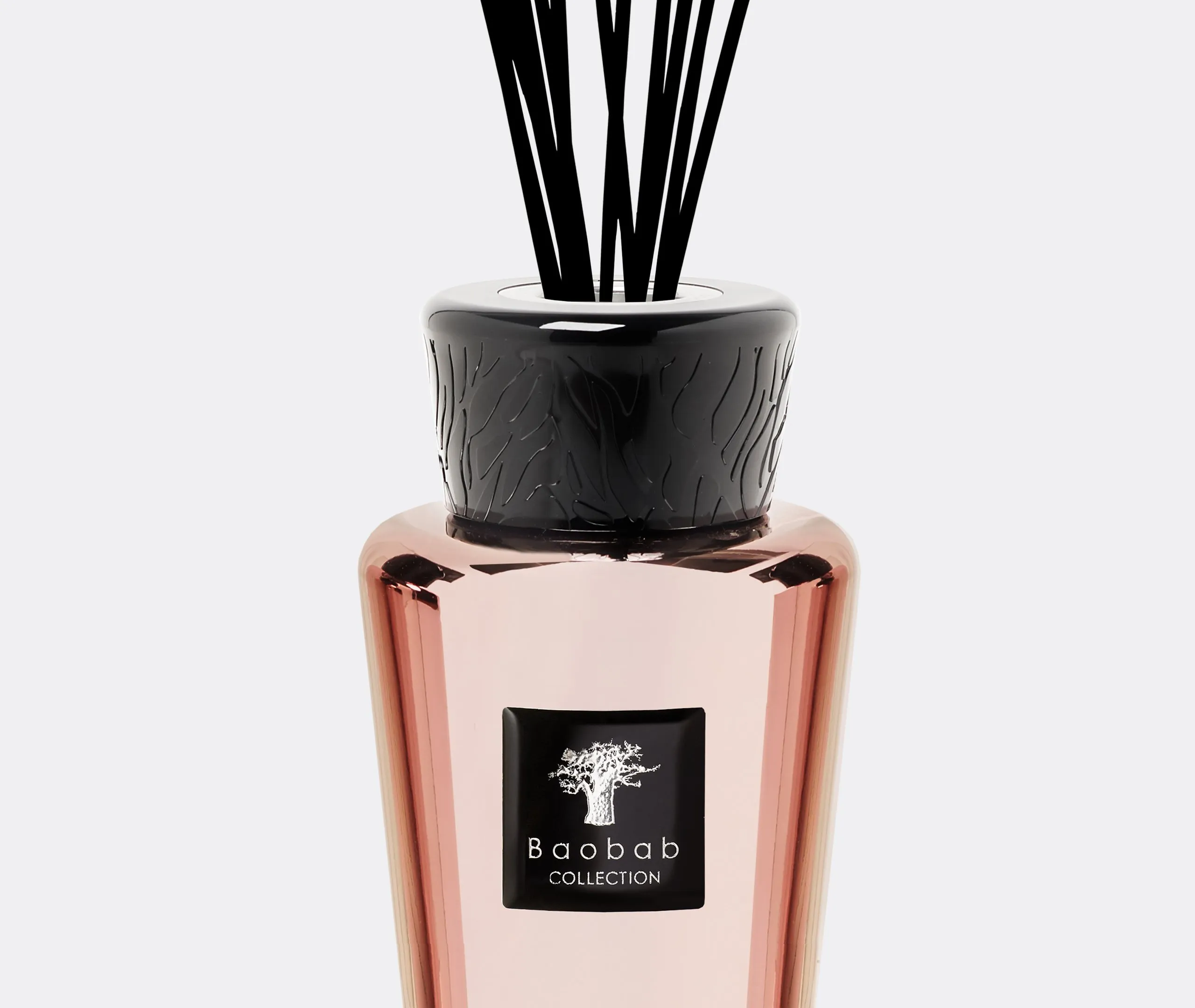 Scent Diffuser with Root Motif - Pink Gold, Glass