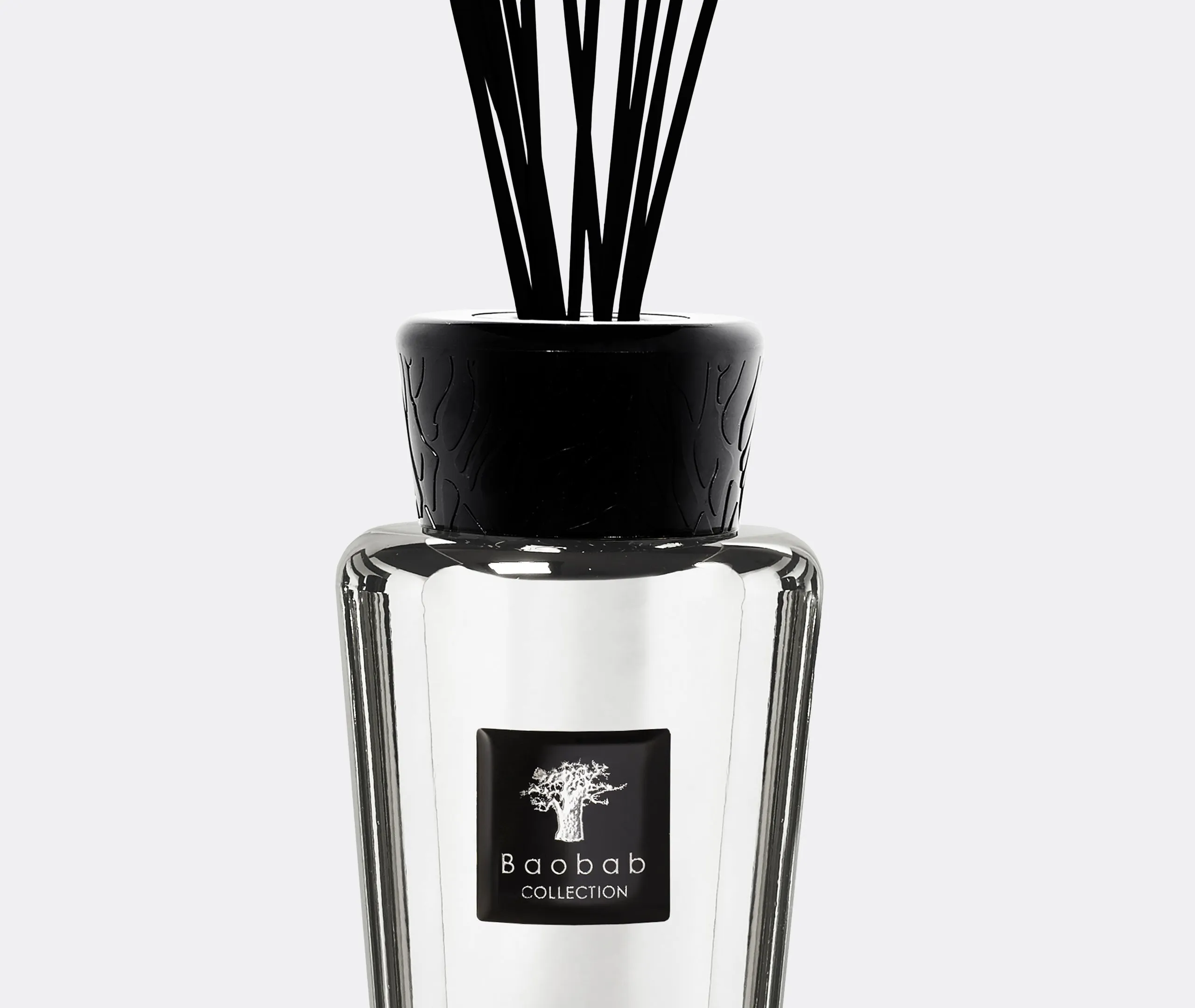 Scent Diffuser with Root Motif - Silver, Glass