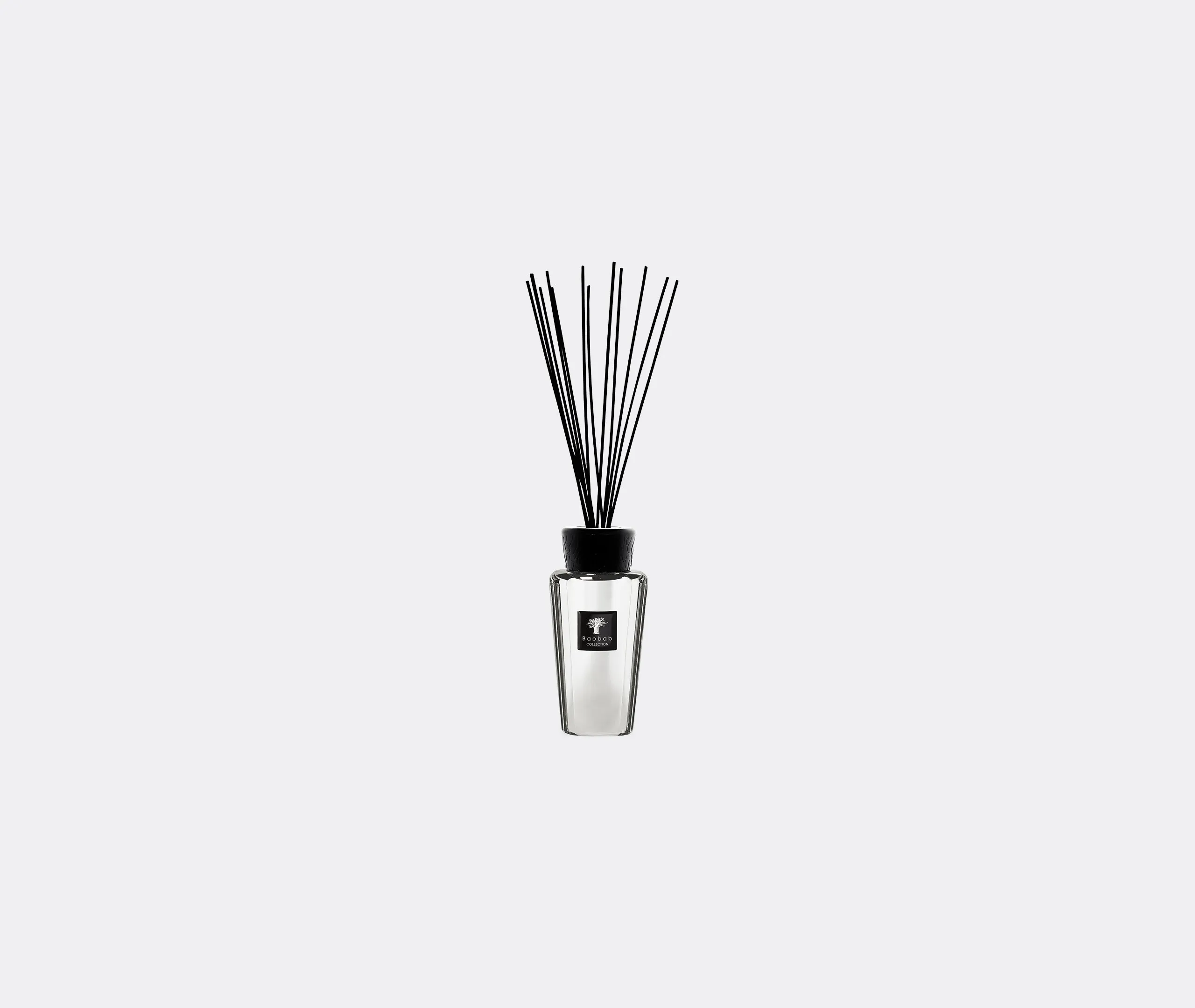 Scent Diffuser with Root Motif - Silver, Glass