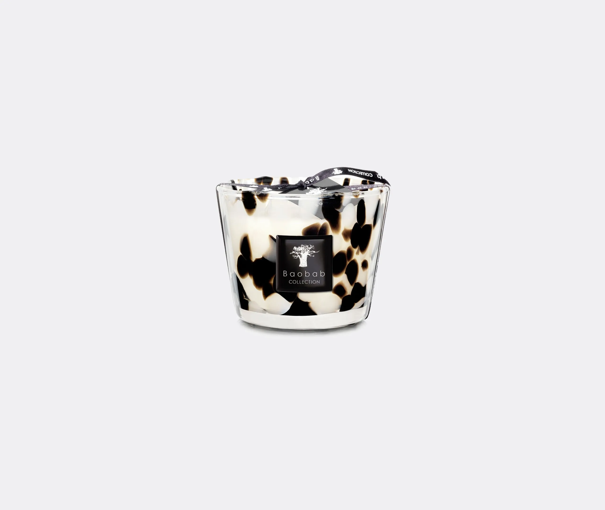 Small Scented Candle - Black, Hand-Blown Glass
