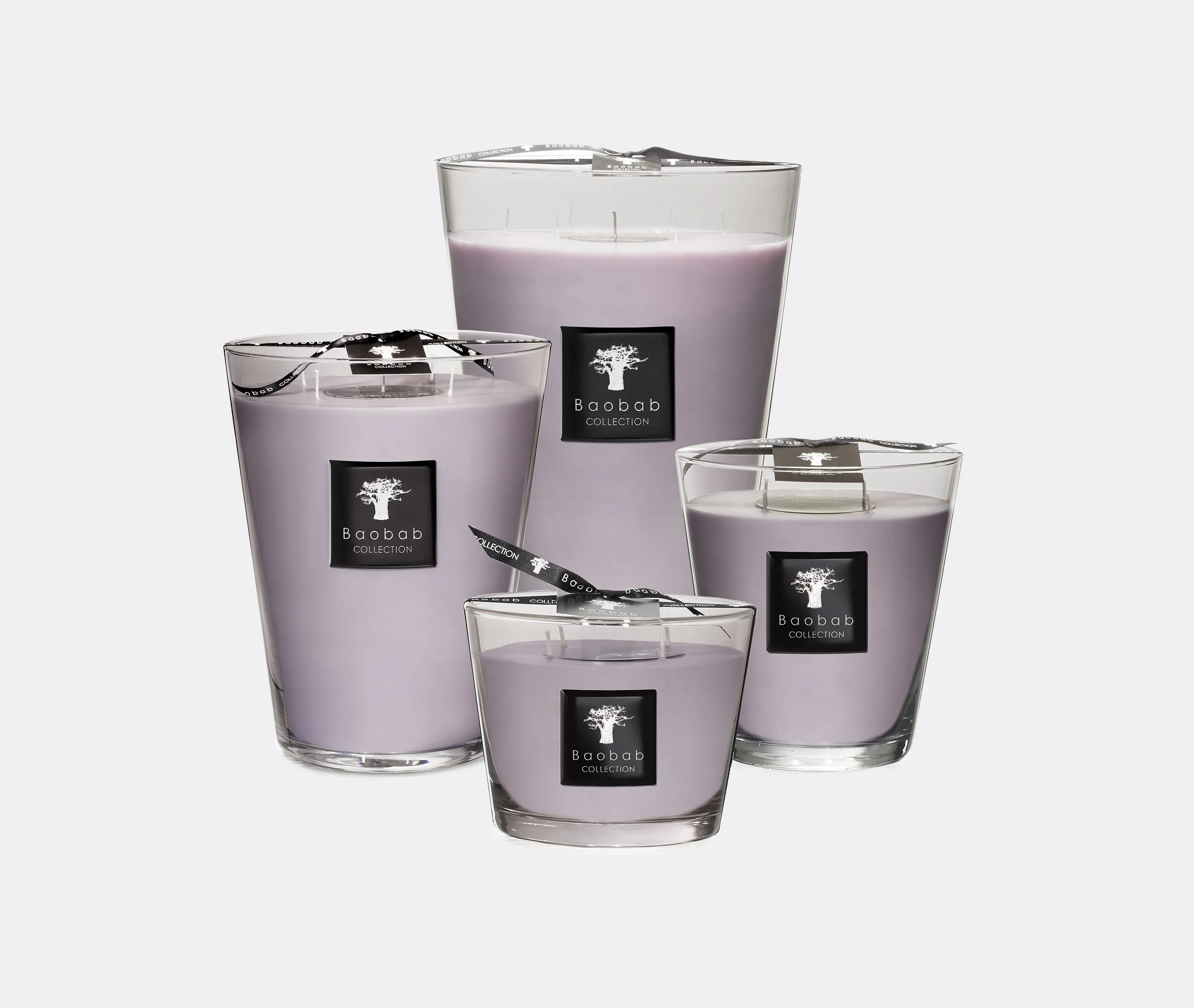 Small Scented Candle - Grey, Glass