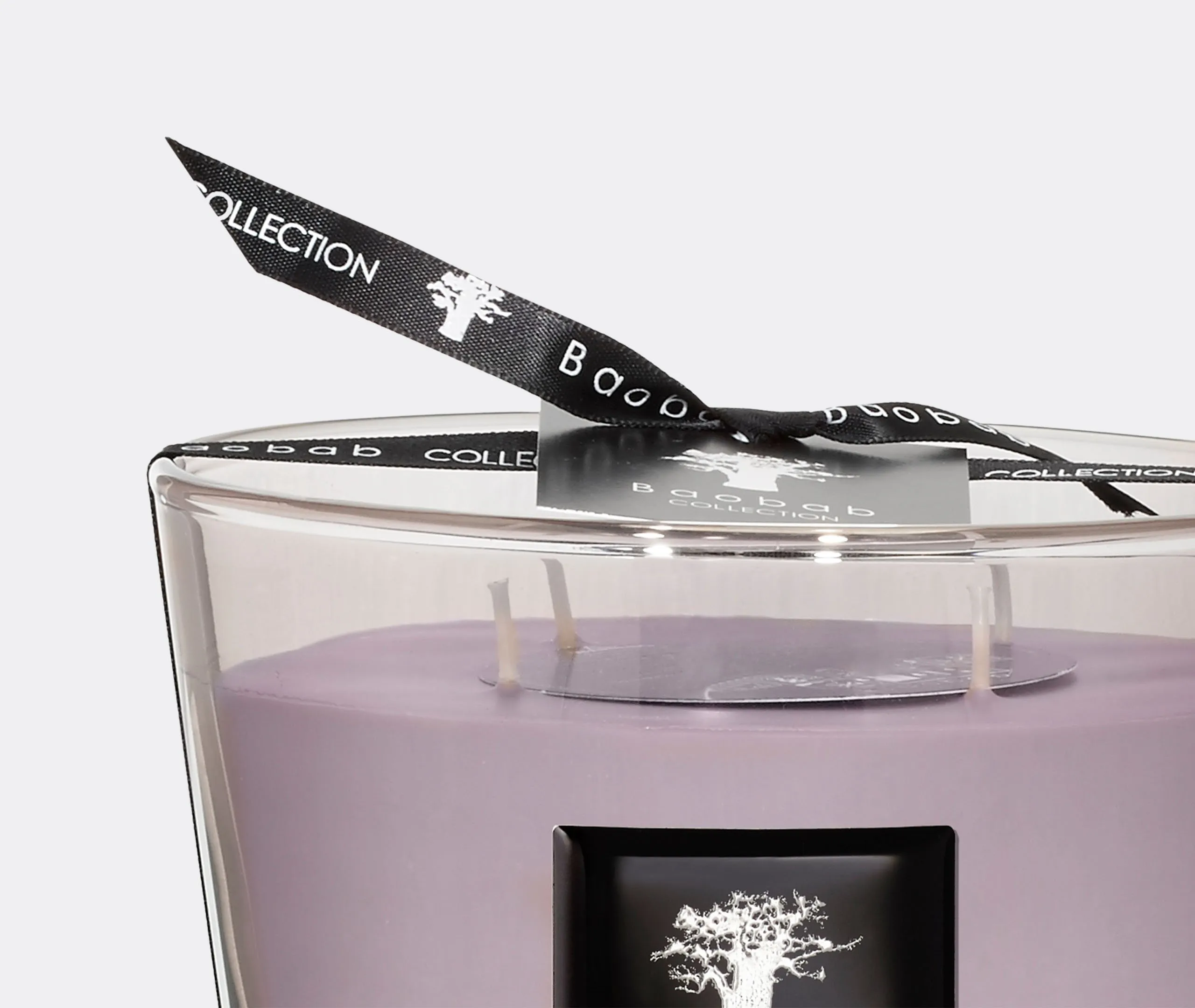 Small Scented Candle - Grey, Glass