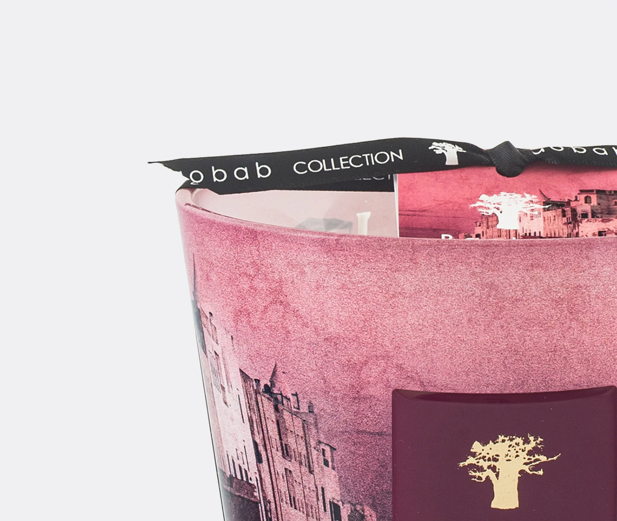 Small Scented Candle - Pink, Glass