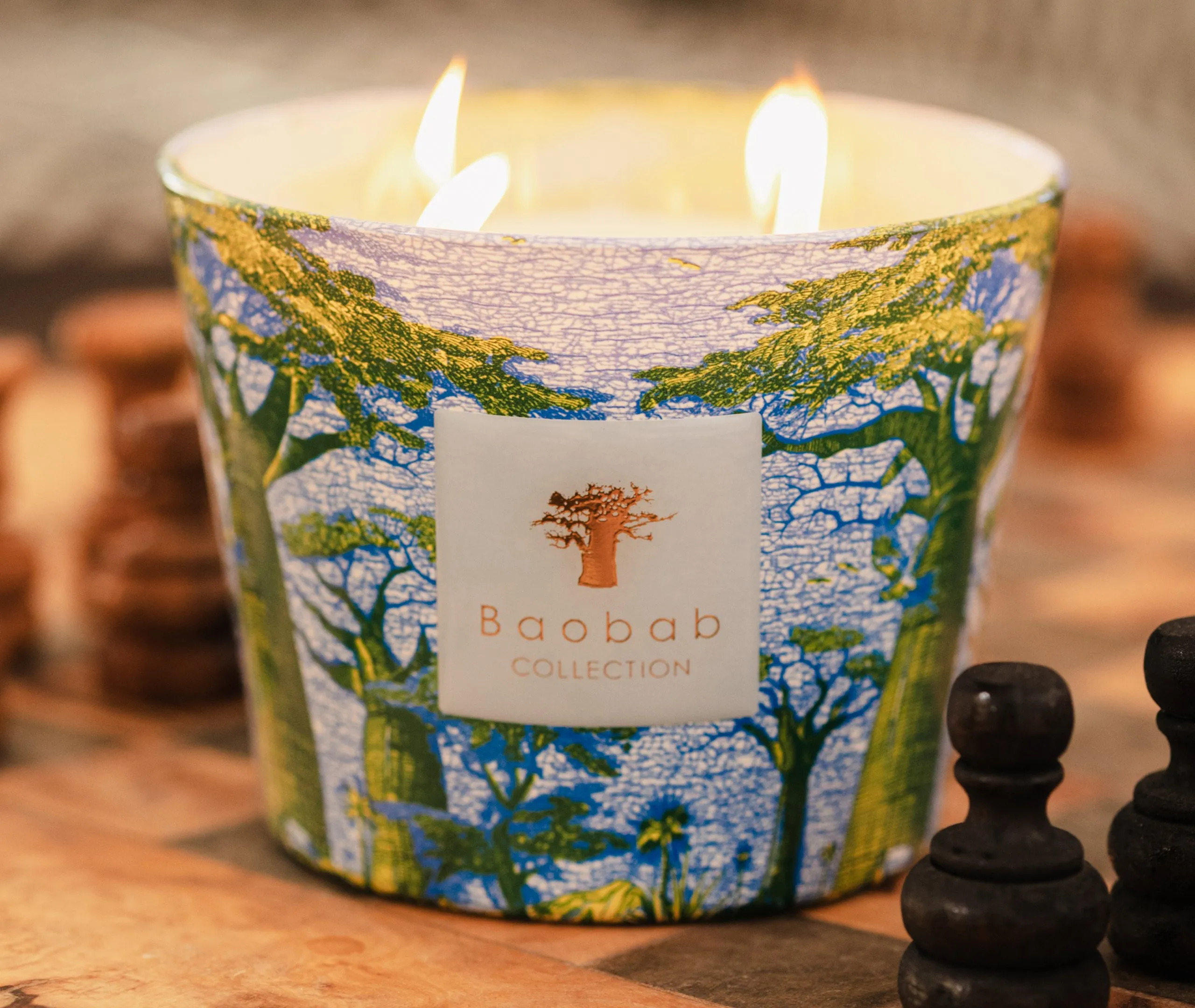 Small Scented Candle Sacred Trees - Multicolor, Glass