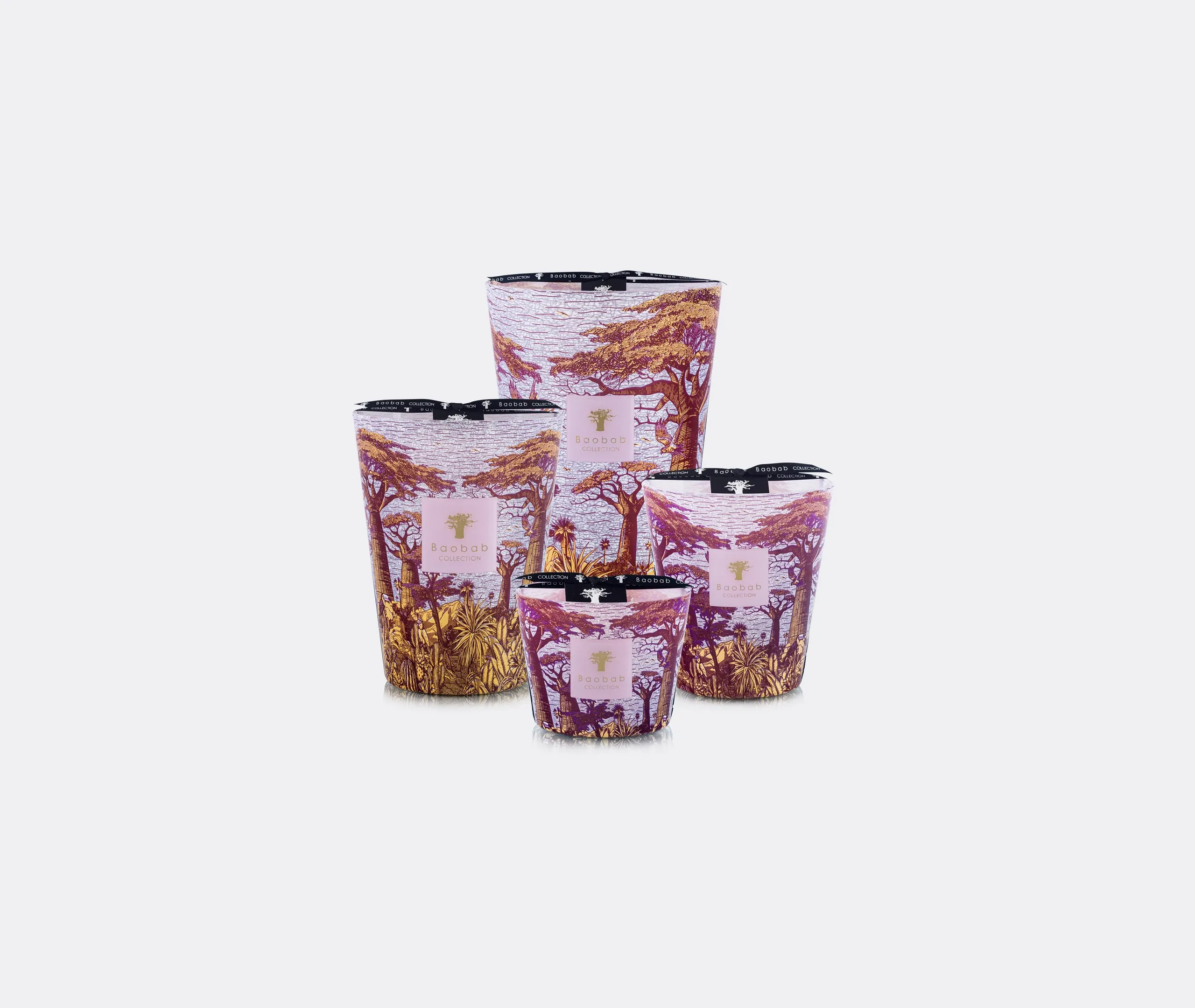 Small Scented Candle Sacred Trees - Violet, Glass