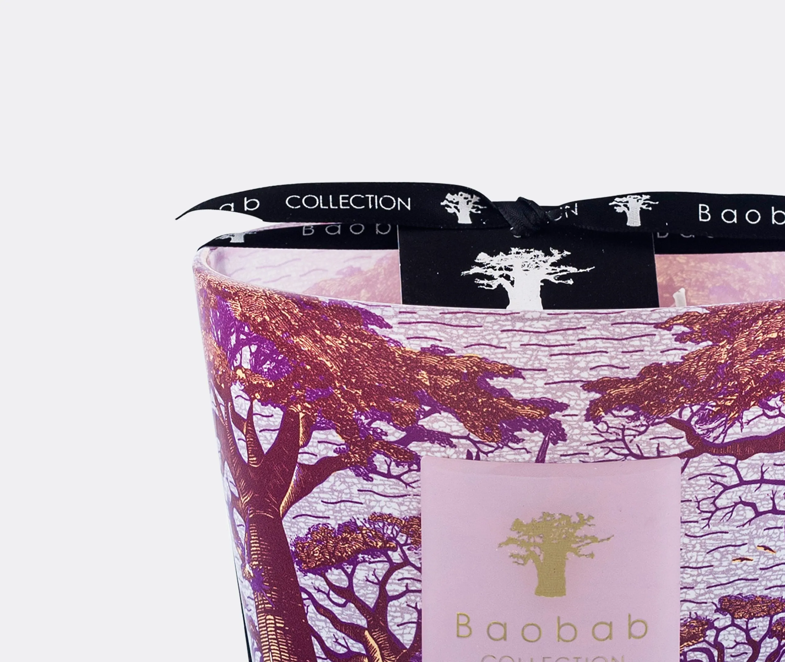 Small Scented Candle Sacred Trees - Violet, Glass