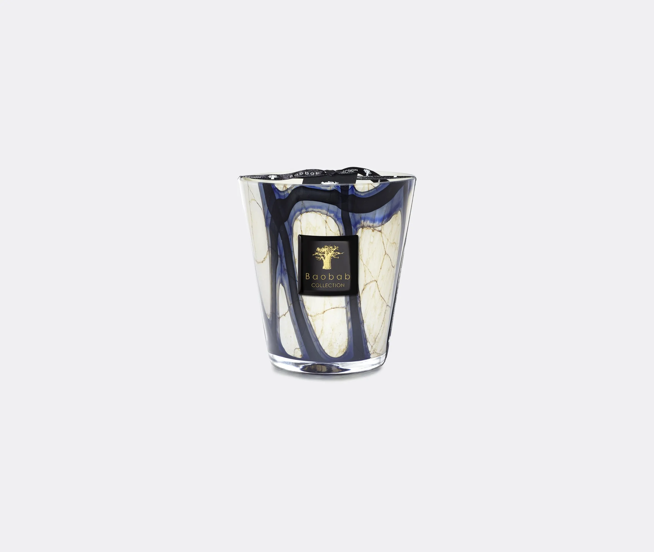 Stones Lazuli Medium Scented Candle - Blue, Glass