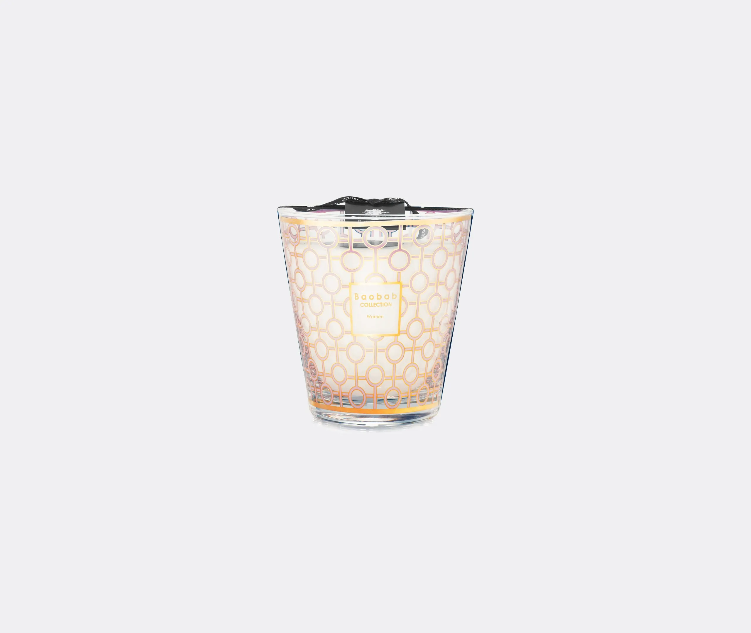 Women Medium Candle - Pink, Glass