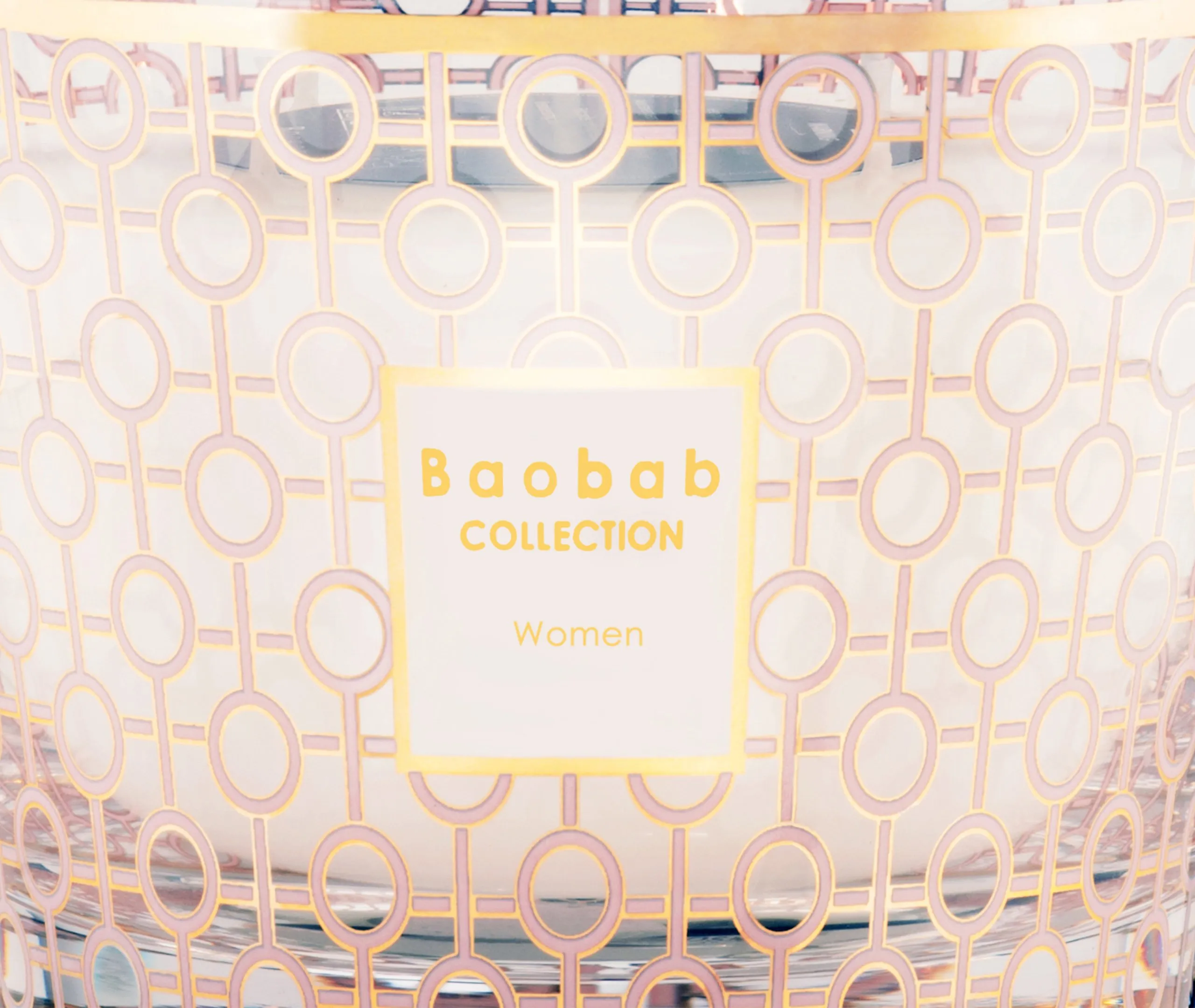 Women Small Candle - Pink, Glass